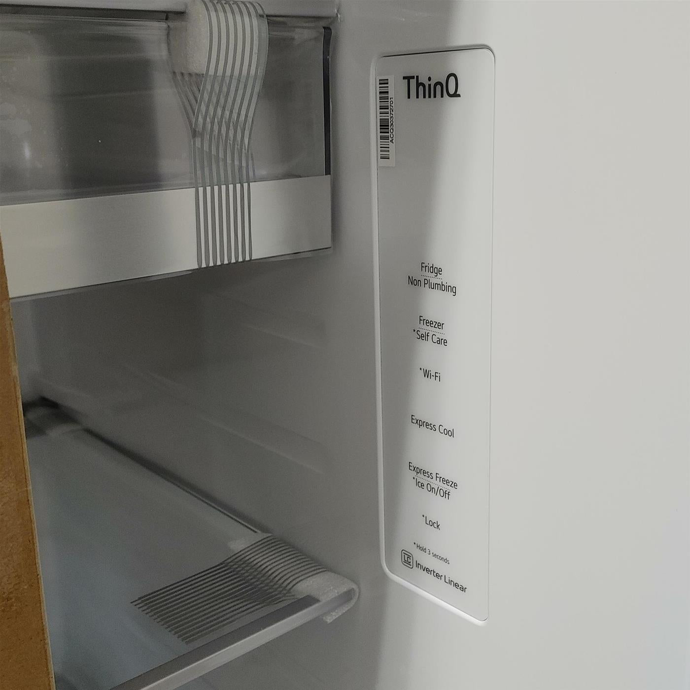 Frigocongelatore americano LG InstaView™ ThinQ™ GSXV91MCAE