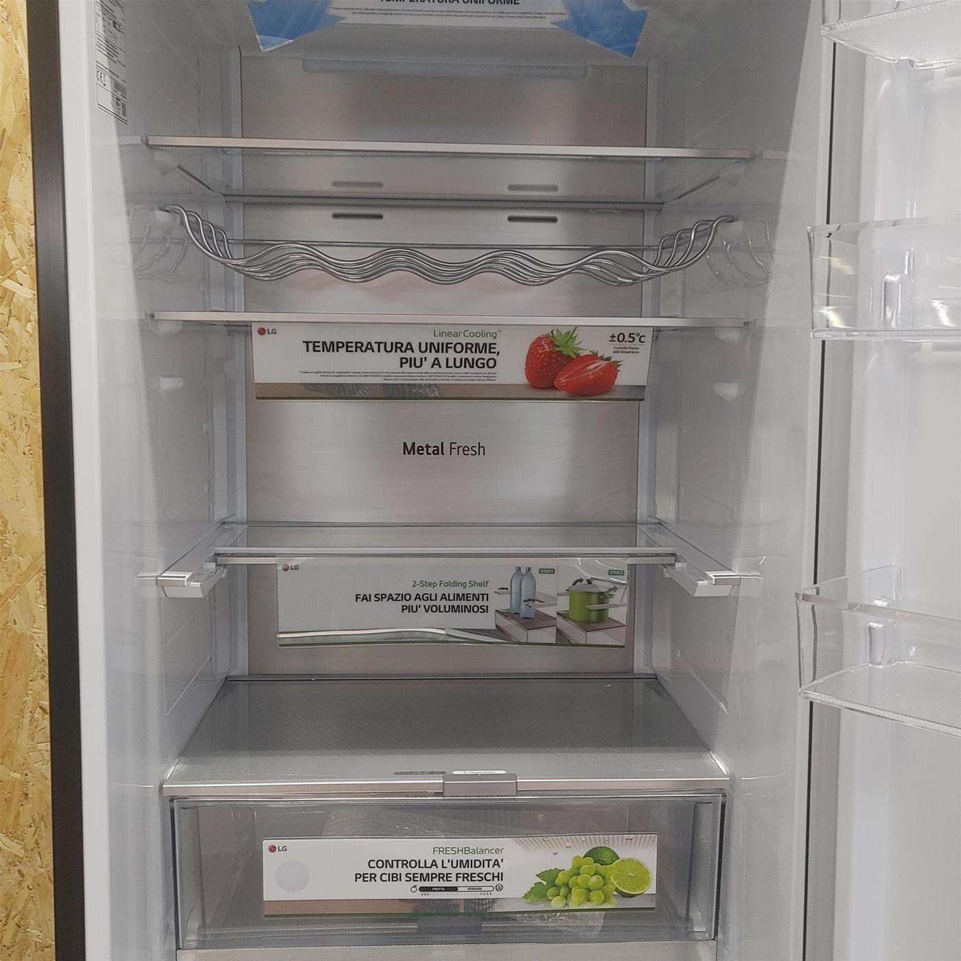 Frigocongelatore LG GBB92MCB2P Libera installazione 384 LA Nero