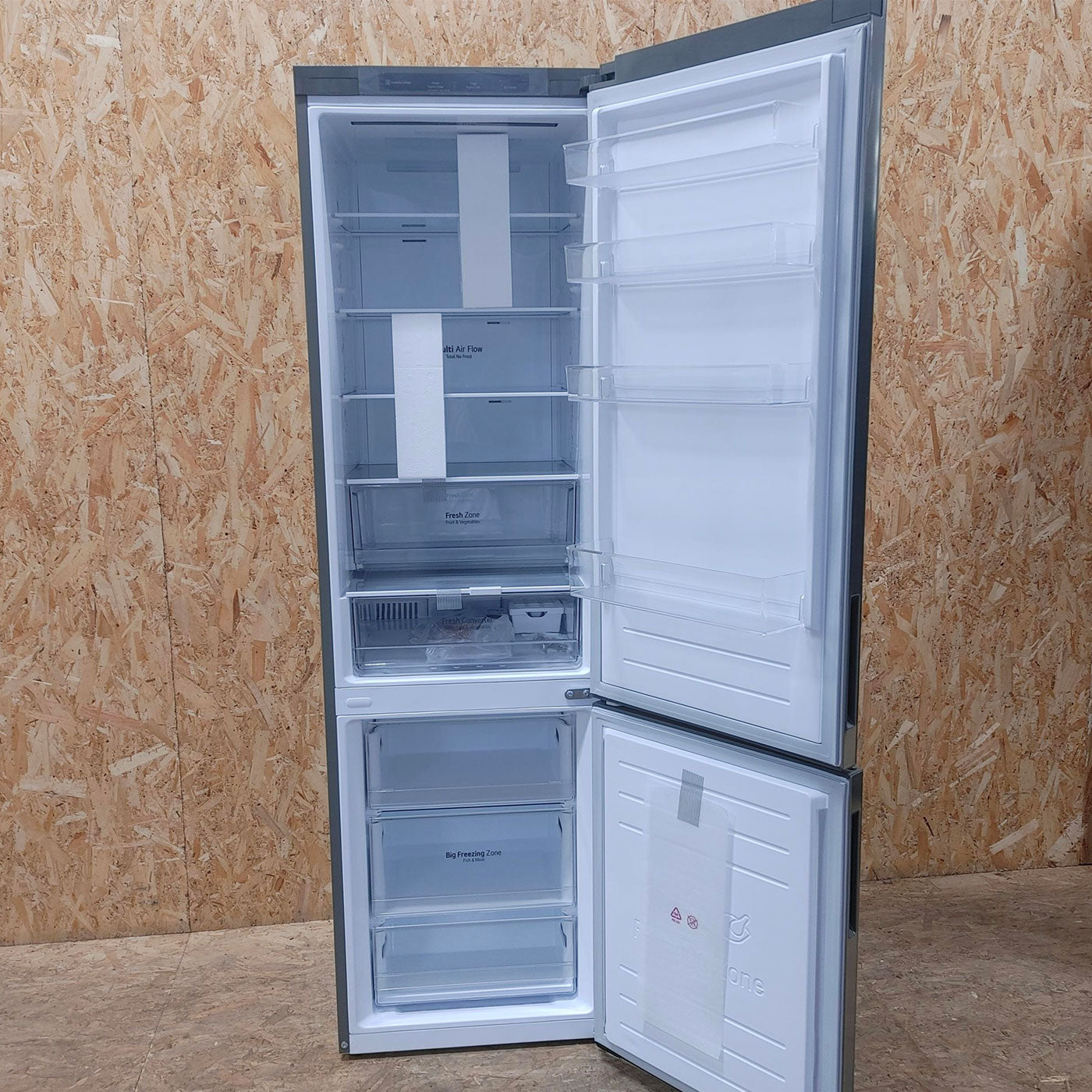 LG GBP62PZNBC frigorifero con congelatore Libera installazione 384 L B Acciaio inossidabile