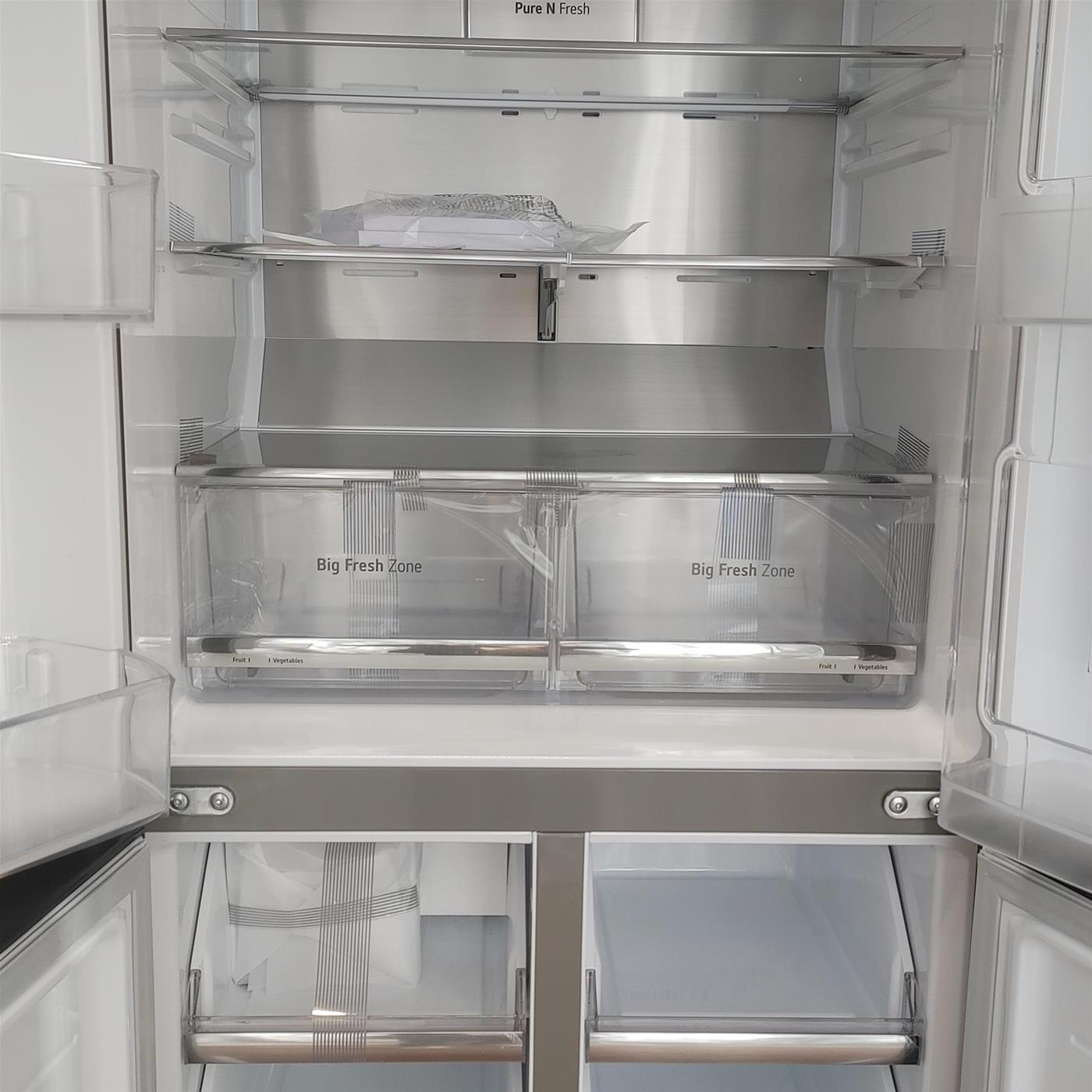 Frigorifero side-by-side LG InstaView GMQ844MC5E Libera installazione 530 LE Nero