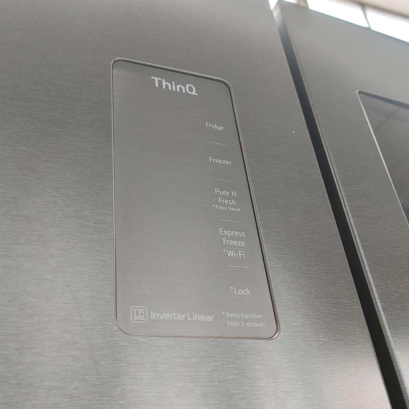 Frigorifero side-by-side LG InstaView GMQ844MC5E Libera installazione 530 LE Nero