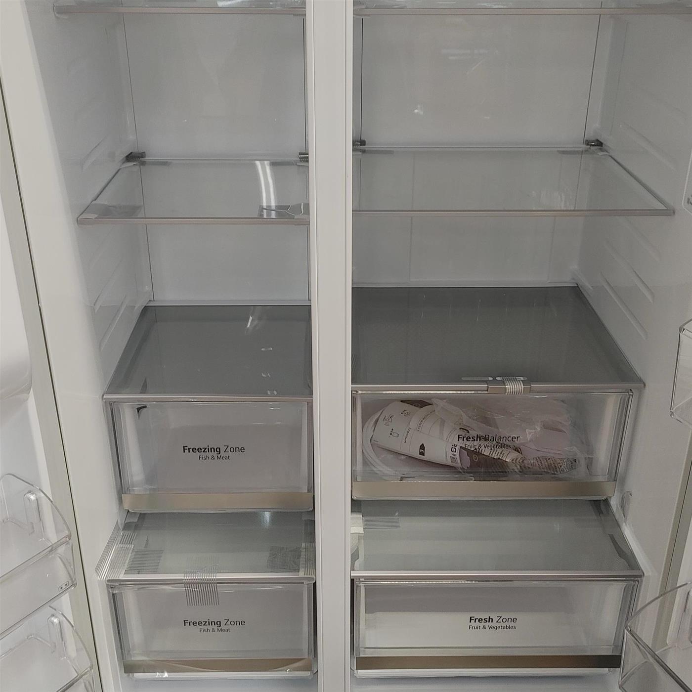 Frigorifero side-by-side LG InstaView GSXV80PZLE Libera installazione 635 LE Silver