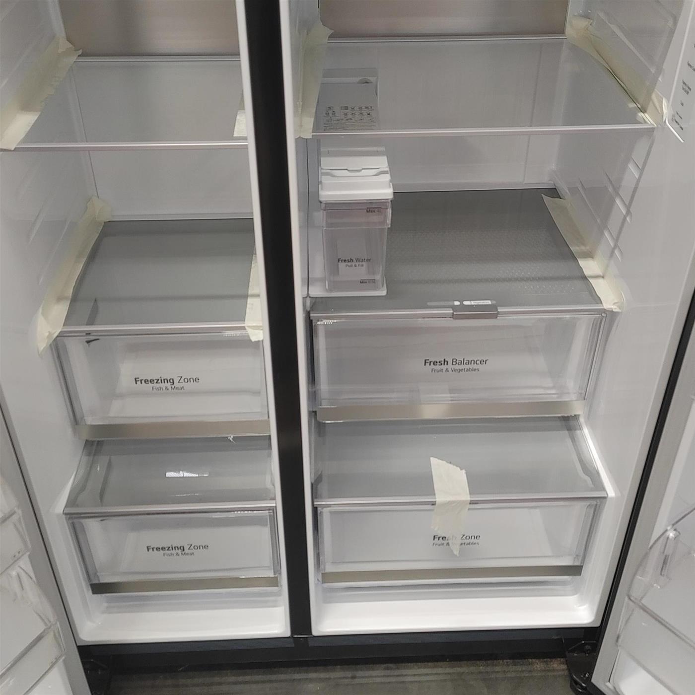 Frigocongelatore americano LG InstaView™ ThinQ™ GSXV91MCAE