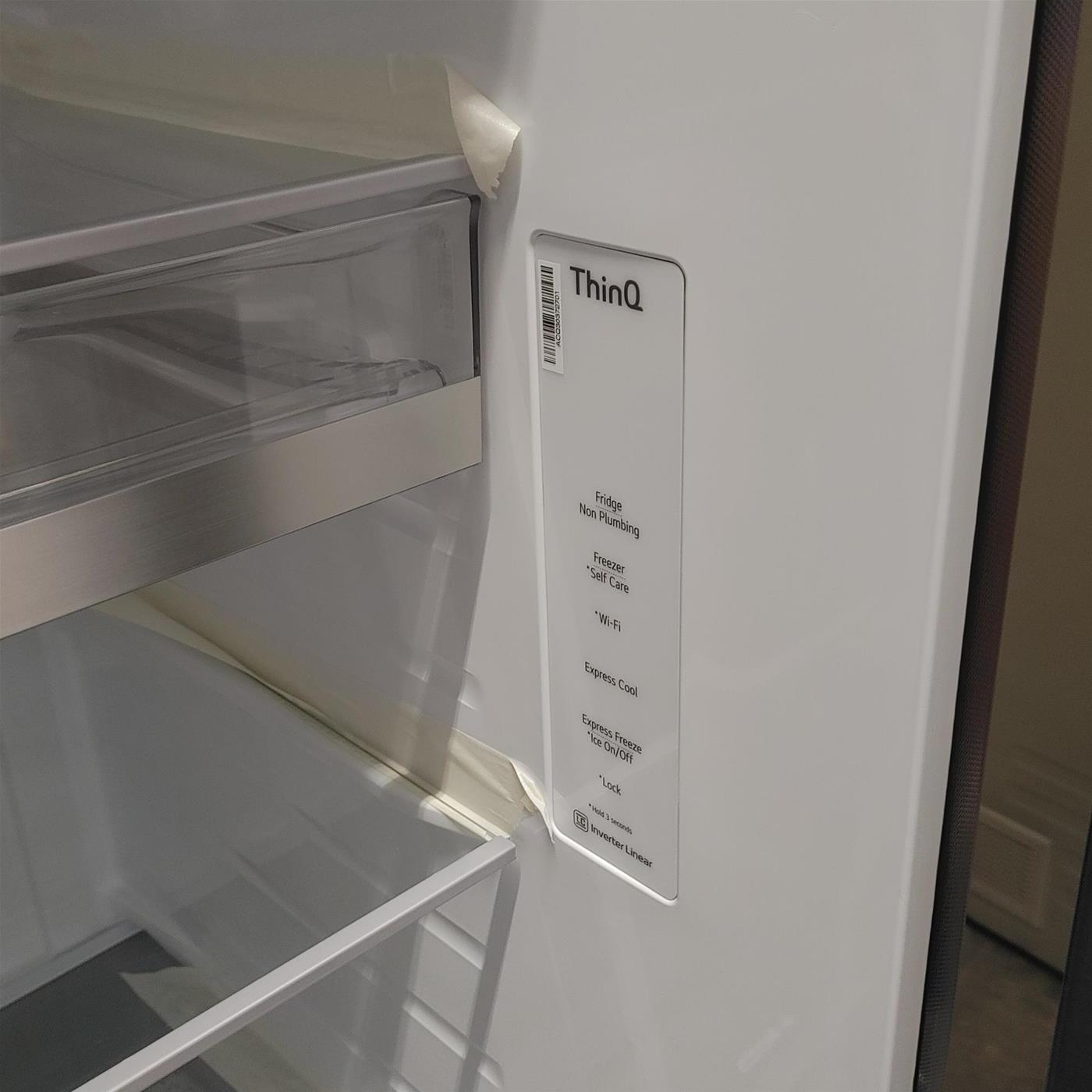 Frigocongelatore americano LG InstaView™ ThinQ™ GSXV91MCAE