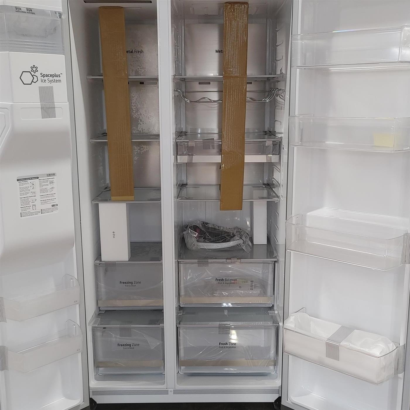 Frigorifero side-by-side LG GSLV90PZAD Libera installazione 635 LD Acciaio inox