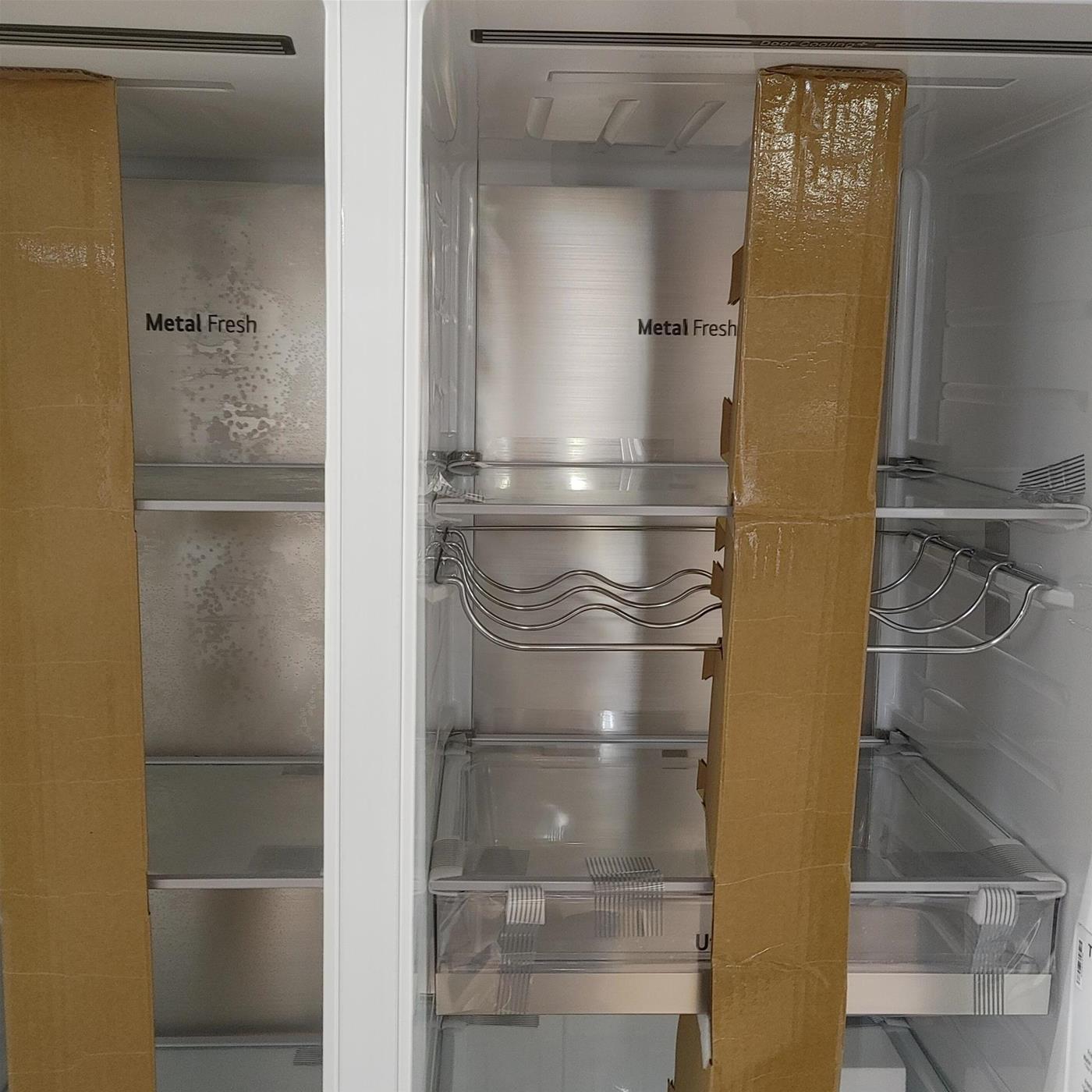 Frigorifero side-by-side LG GSLV90PZAD Libera installazione 635 LD Acciaio inox