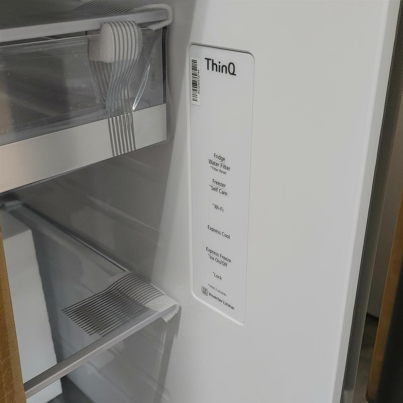 Frigorifero side-by-side LG GSLV90PZAD Libera installazione 635 LD Acciaio inox