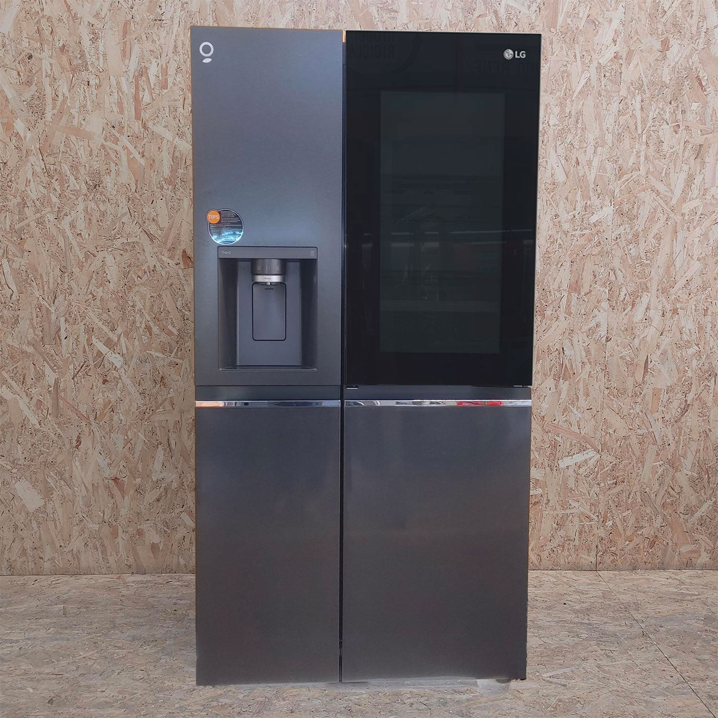 Frigocongelatore americano LG InstaView™ ThinQ™ GSXV91MCAE