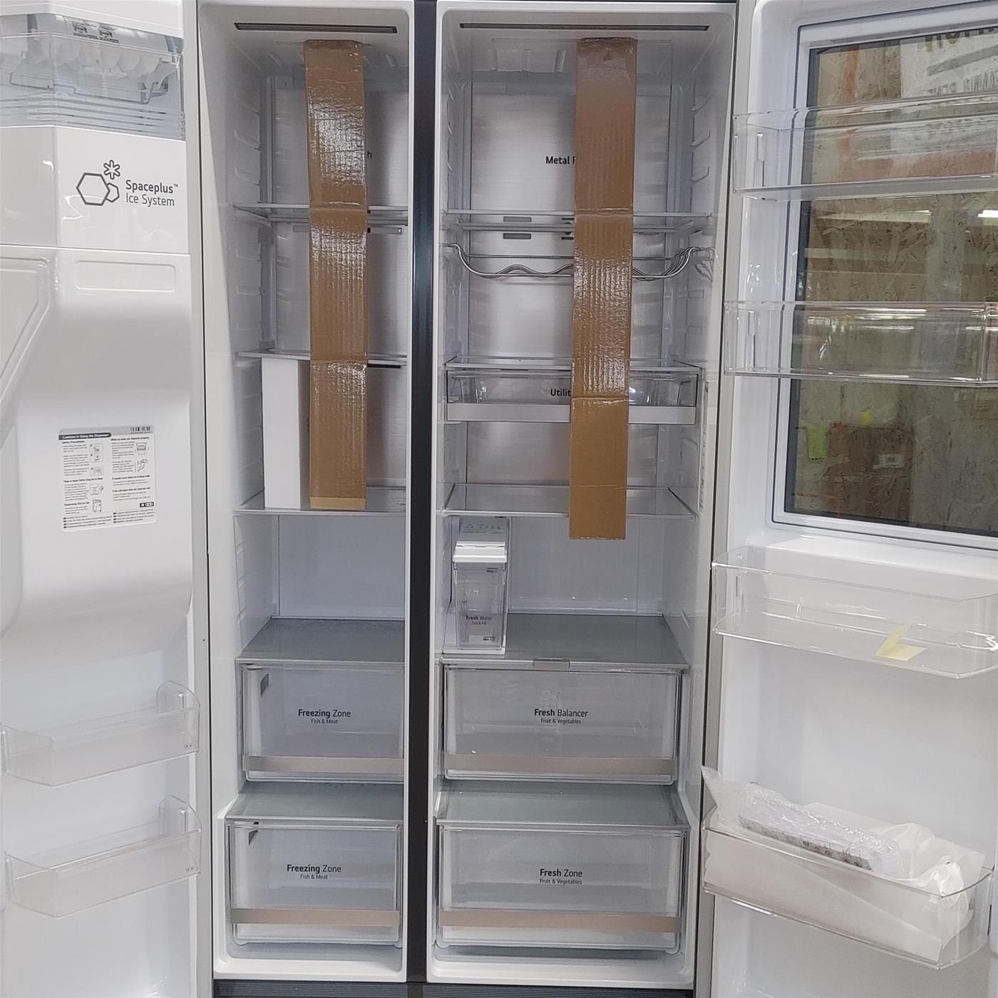 Frigocongelatore americano LG InstaView™ ThinQ™ GSXV91MCAE