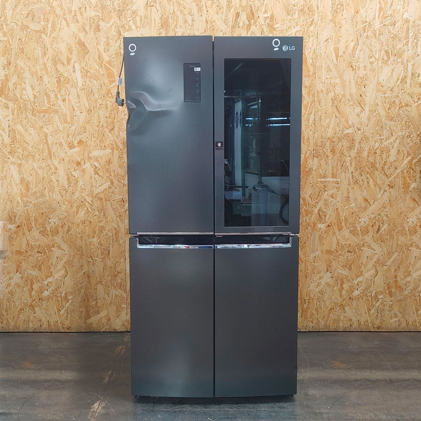 Frigorifero side-by-side LG InstaView GMQ844MC5E Libera installazione 530 LE Nero