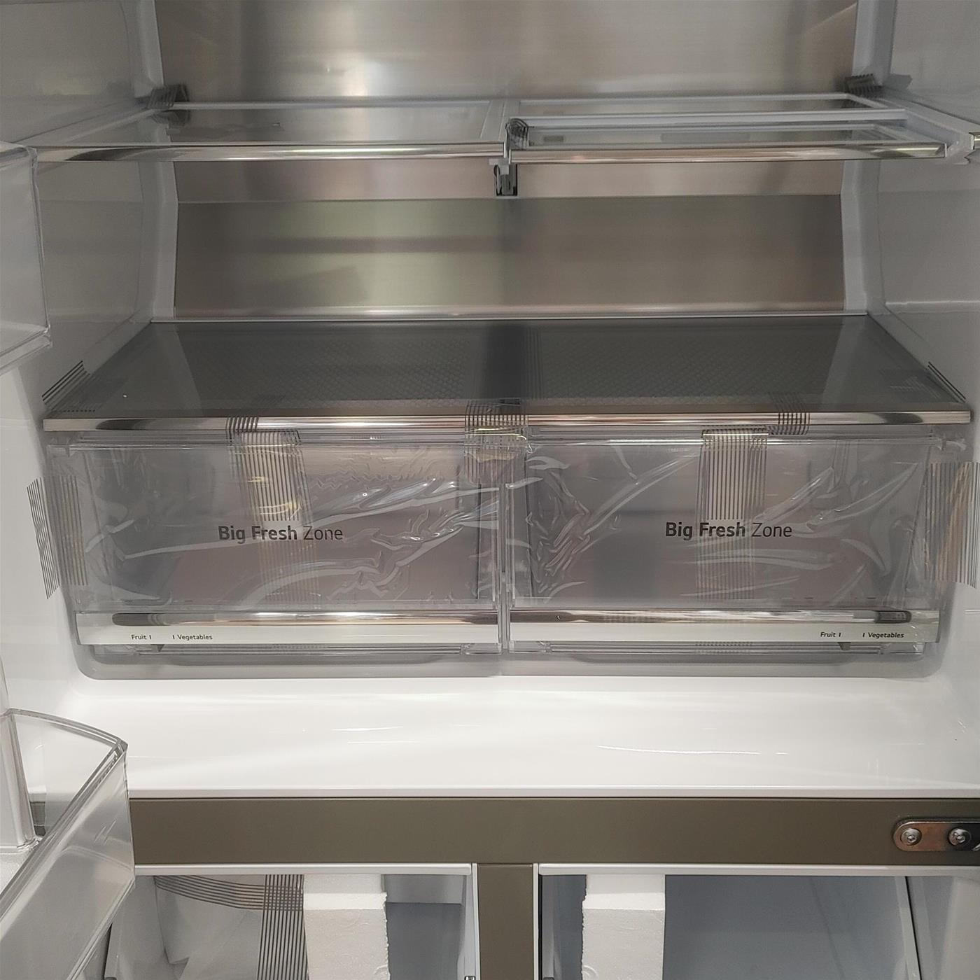 Frigorifero side-by-side LG InstaView GMQ844MC5E Libera installazione 530 LE Nero