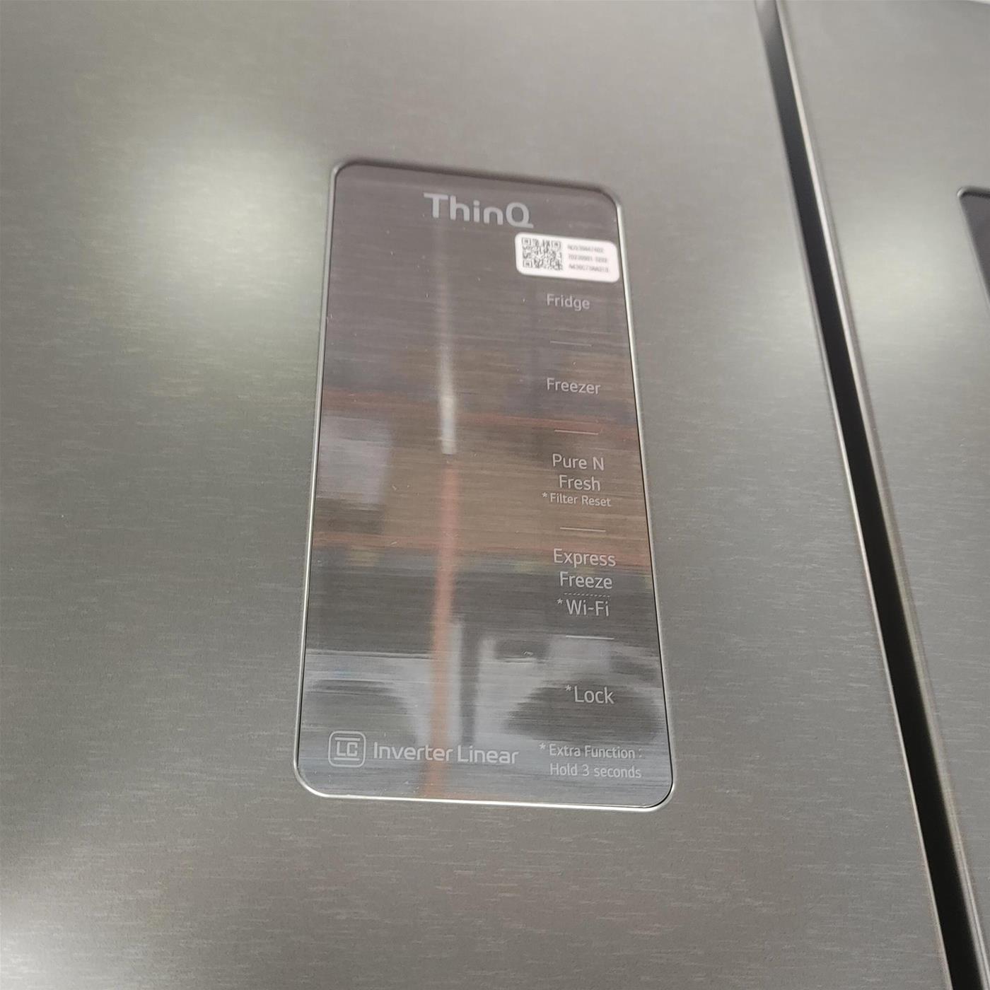 Frigorifero side-by-side LG InstaView GMQ844MC5E Libera installazione 530 LE Nero