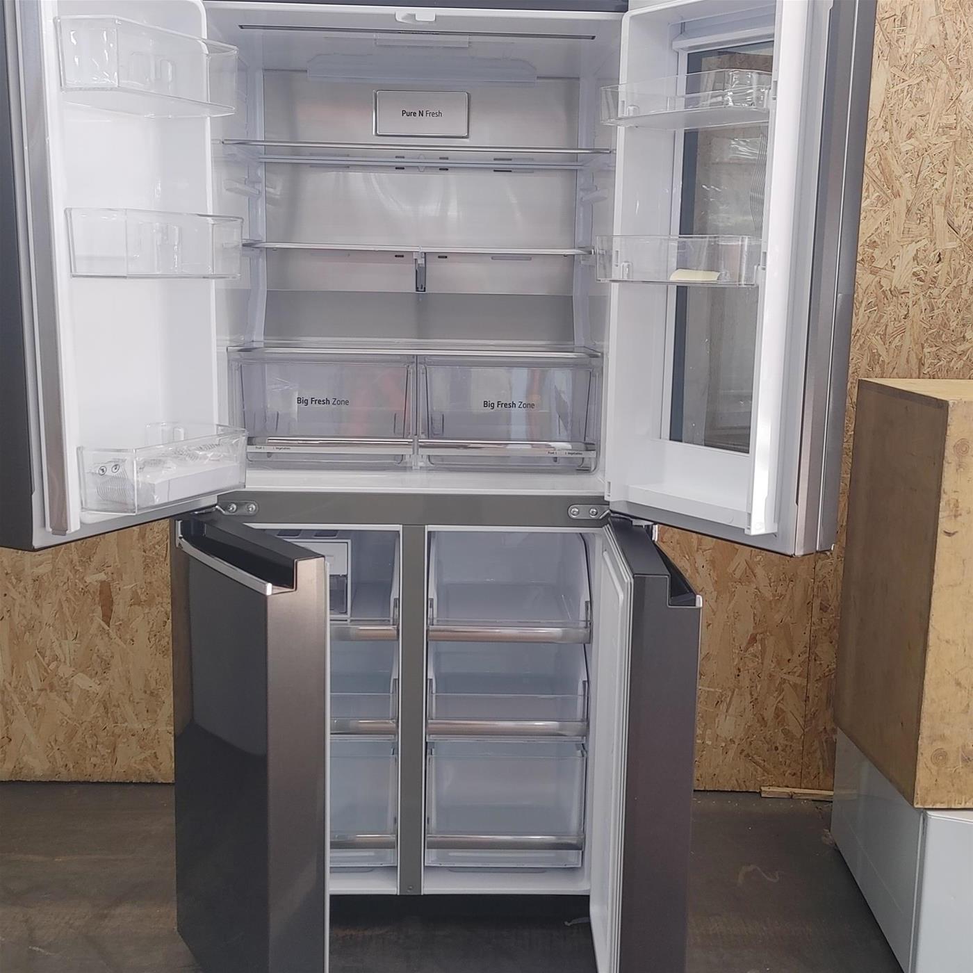 Frigorifero side-by-side LG InstaView GMQ844MC5E Libera installazione 530 LE Nero