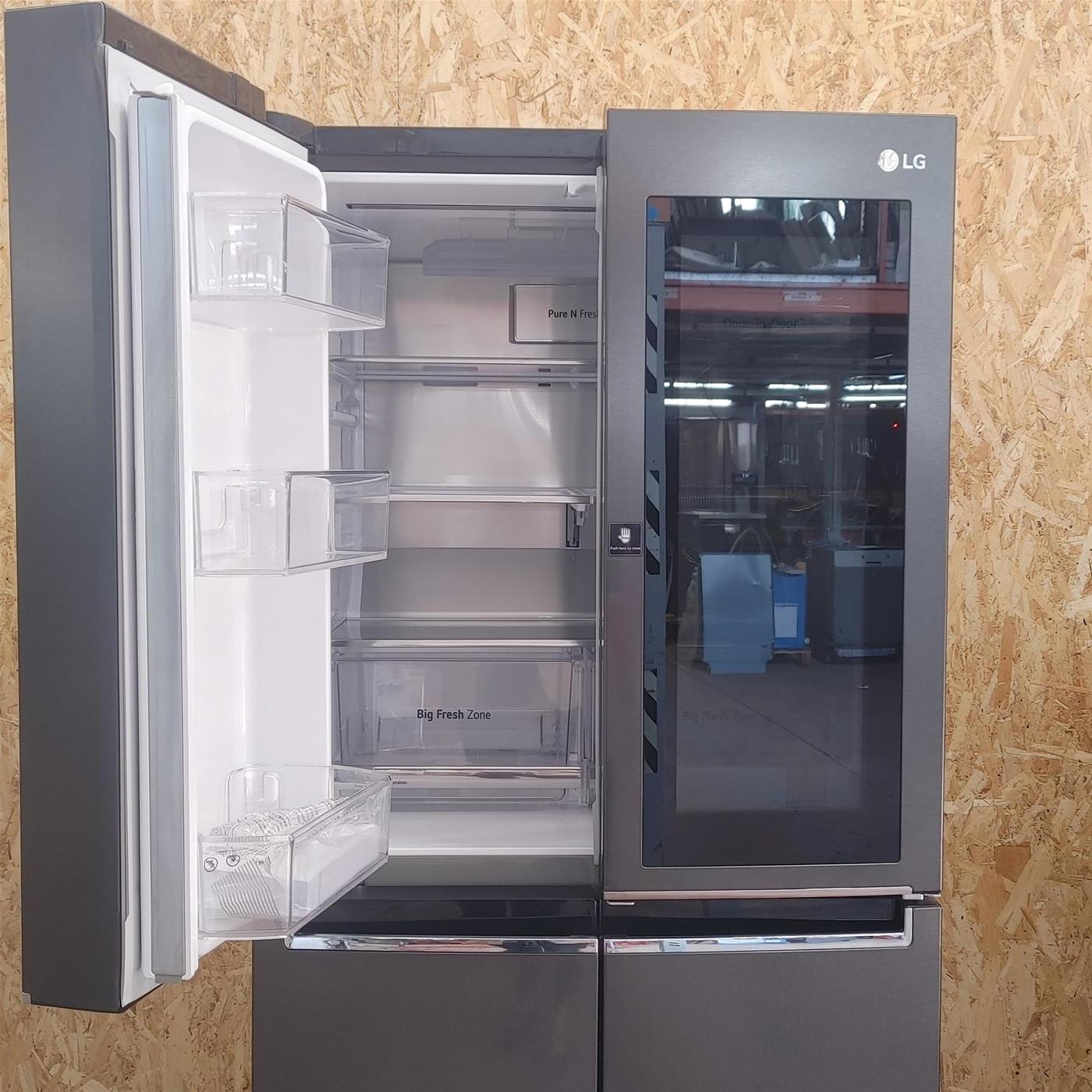 Frigorifero side-by-side LG InstaView GMQ844MC5E Libera installazione 530 LE Nero