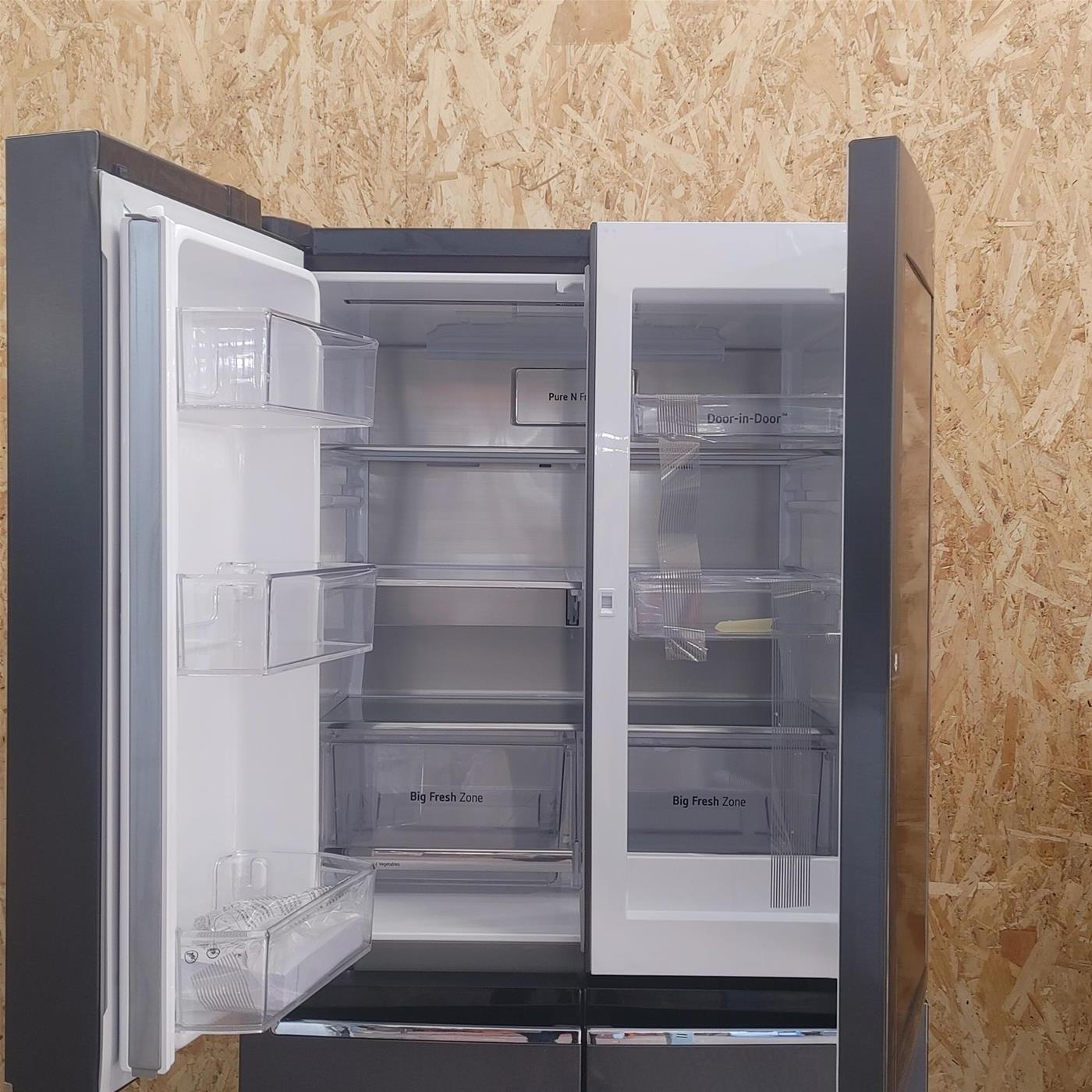 Frigorifero side-by-side LG InstaView GMQ844MC5E Libera installazione 530 LE Nero