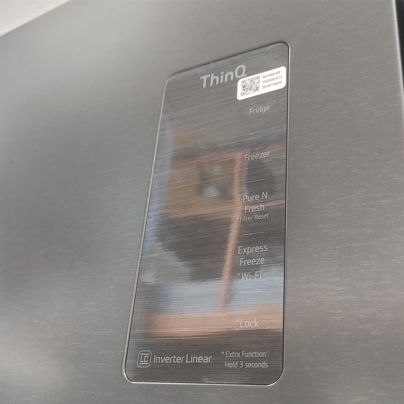 Frigorifero side-by-side LG InstaView GMQ844MC5E Libera installazione 530 LE Nero