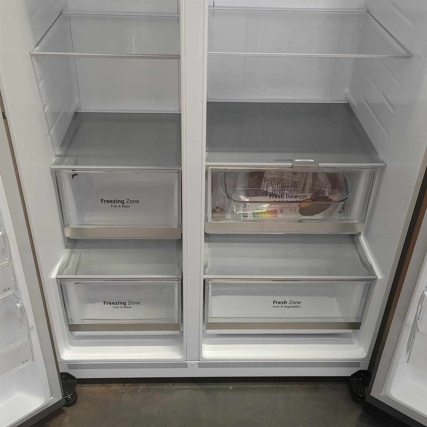 Frigorifero side-by-side LG InstaView GSGV80PYLD Libera installazione 635 LD Silver