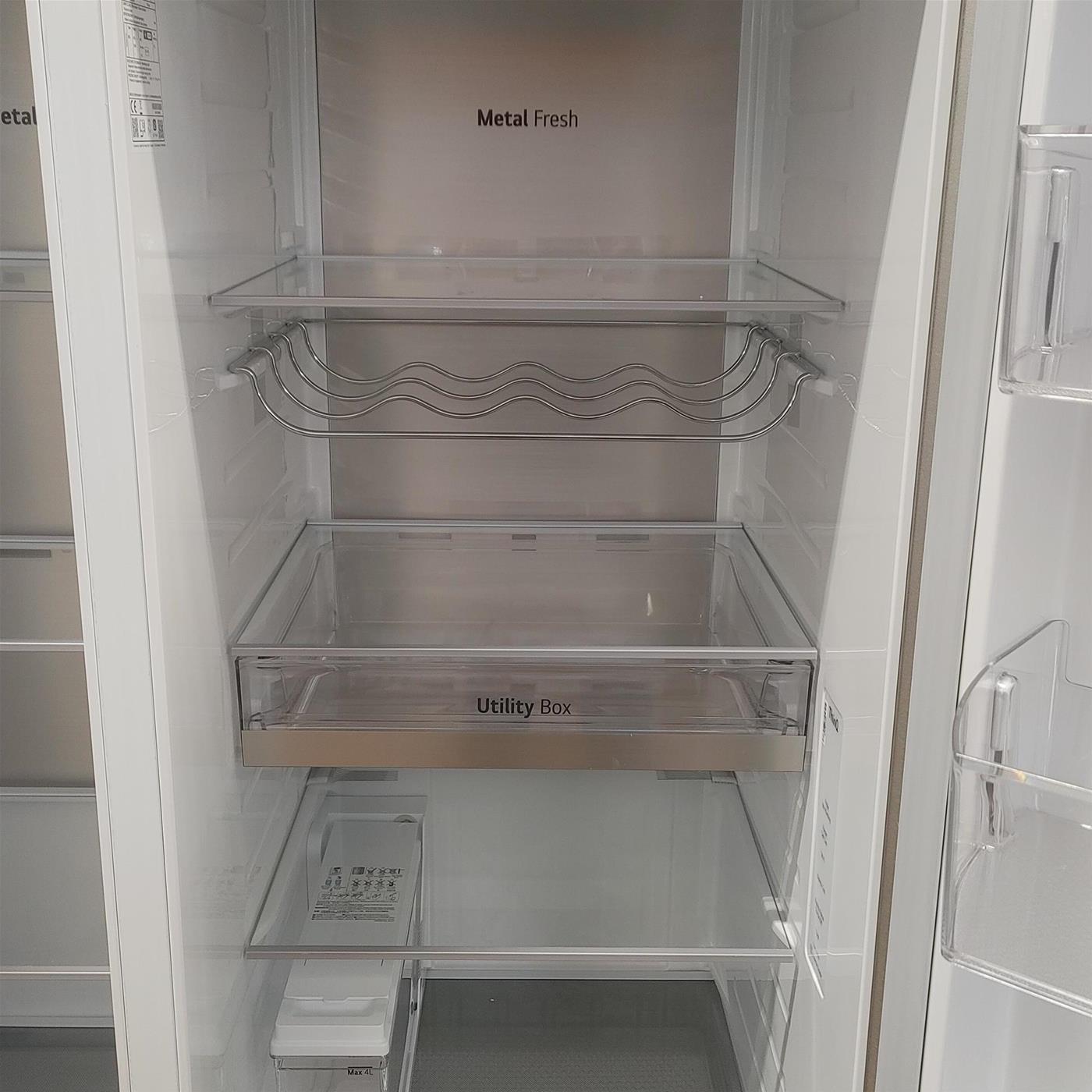 Frigorifero side-by-side LG GSLV91MBAD Libera installazione 635 LD Acciaio inossidabile