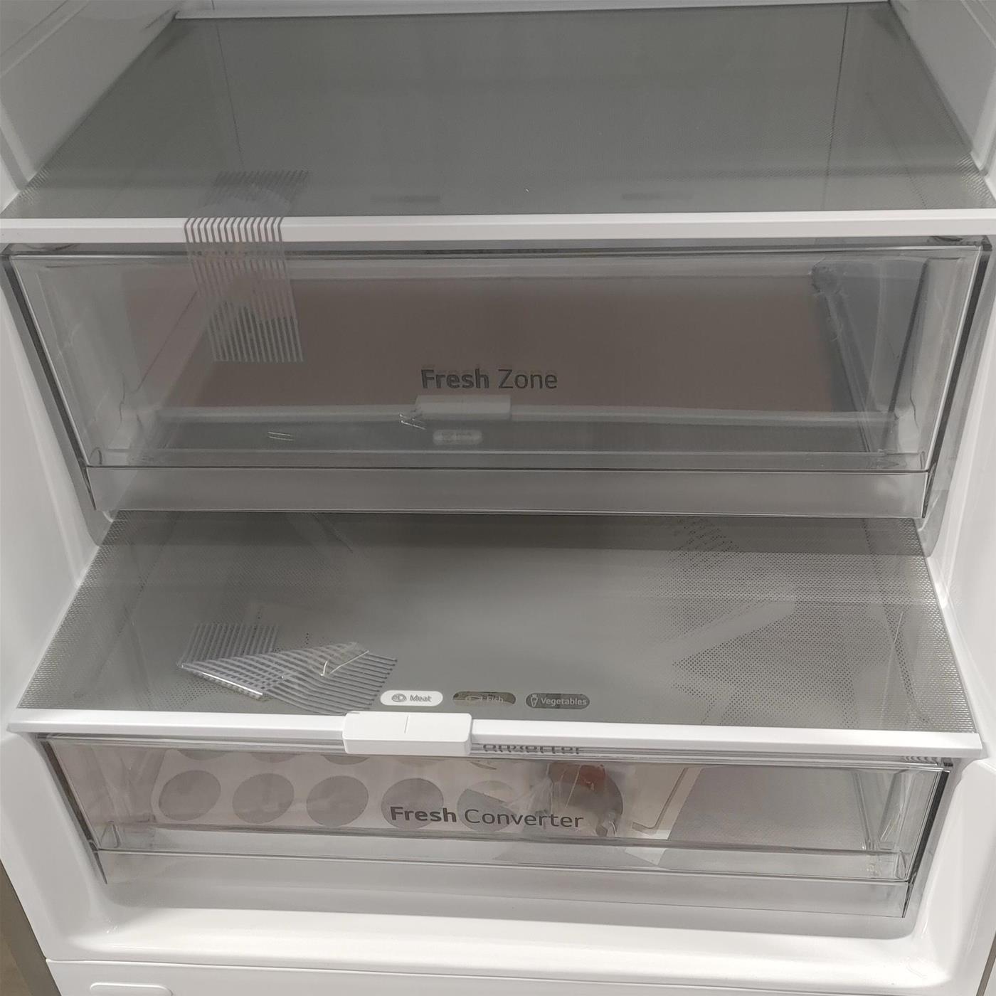 LG GBP62PZNAC Frigorifero combinato, Classe A, 384L, Fresh Converter, No frost, Inox