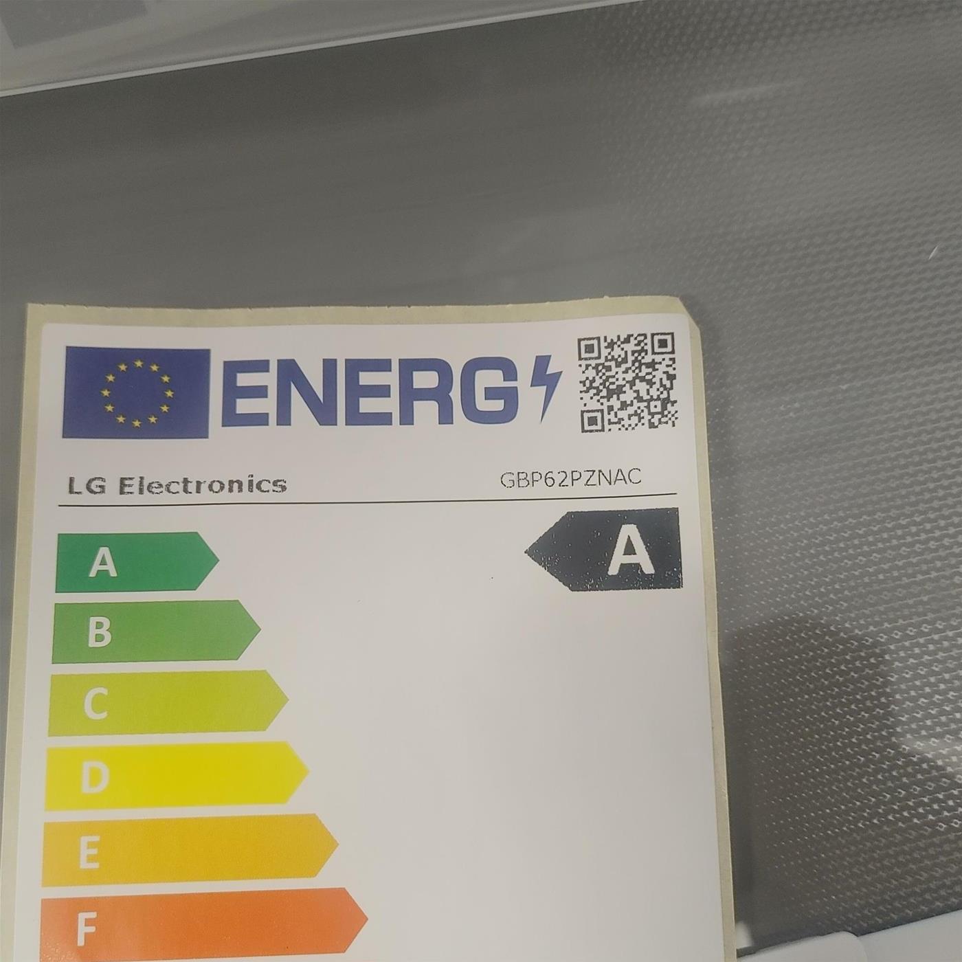 LG GBP62PZNAC Frigorifero combinato, Classe A, 384L, Fresh Converter, No frost, Inox