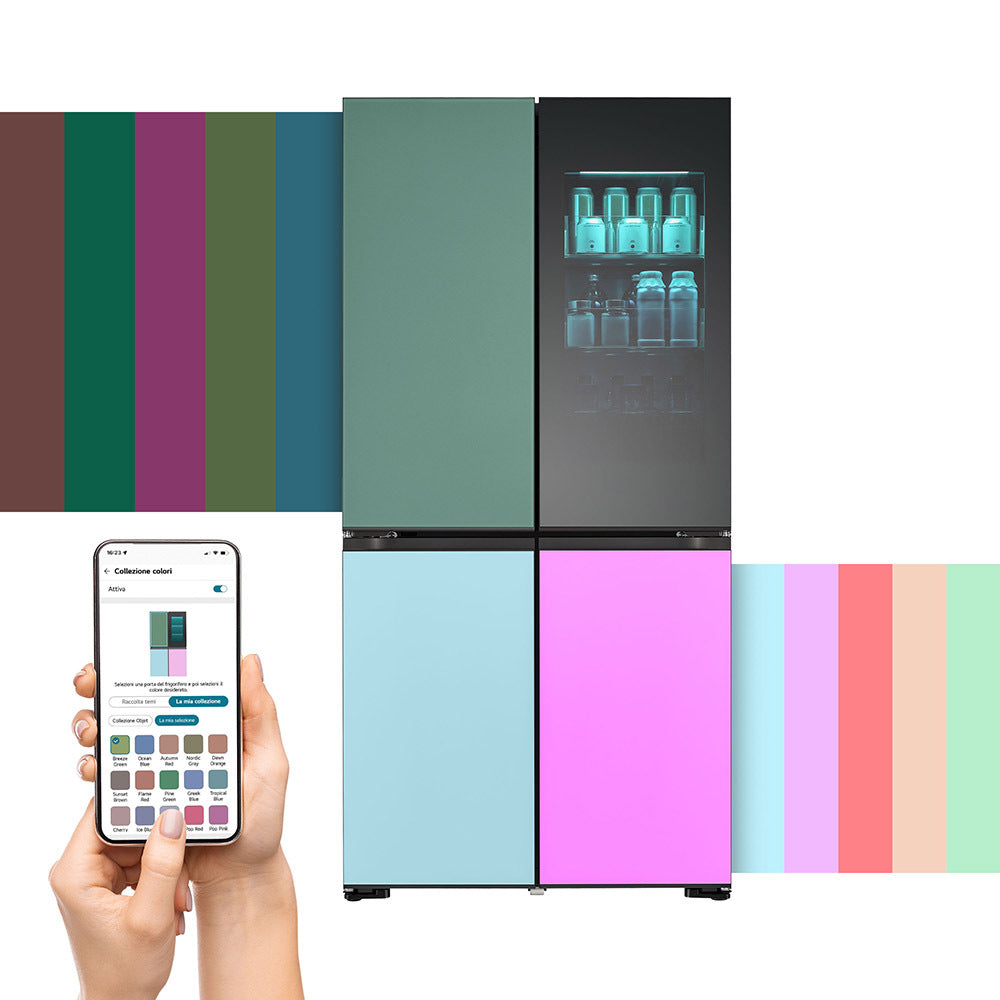 Frigorifero LG InstaView MoodUP GMV960NNME Side by Side Colore personalizzabile