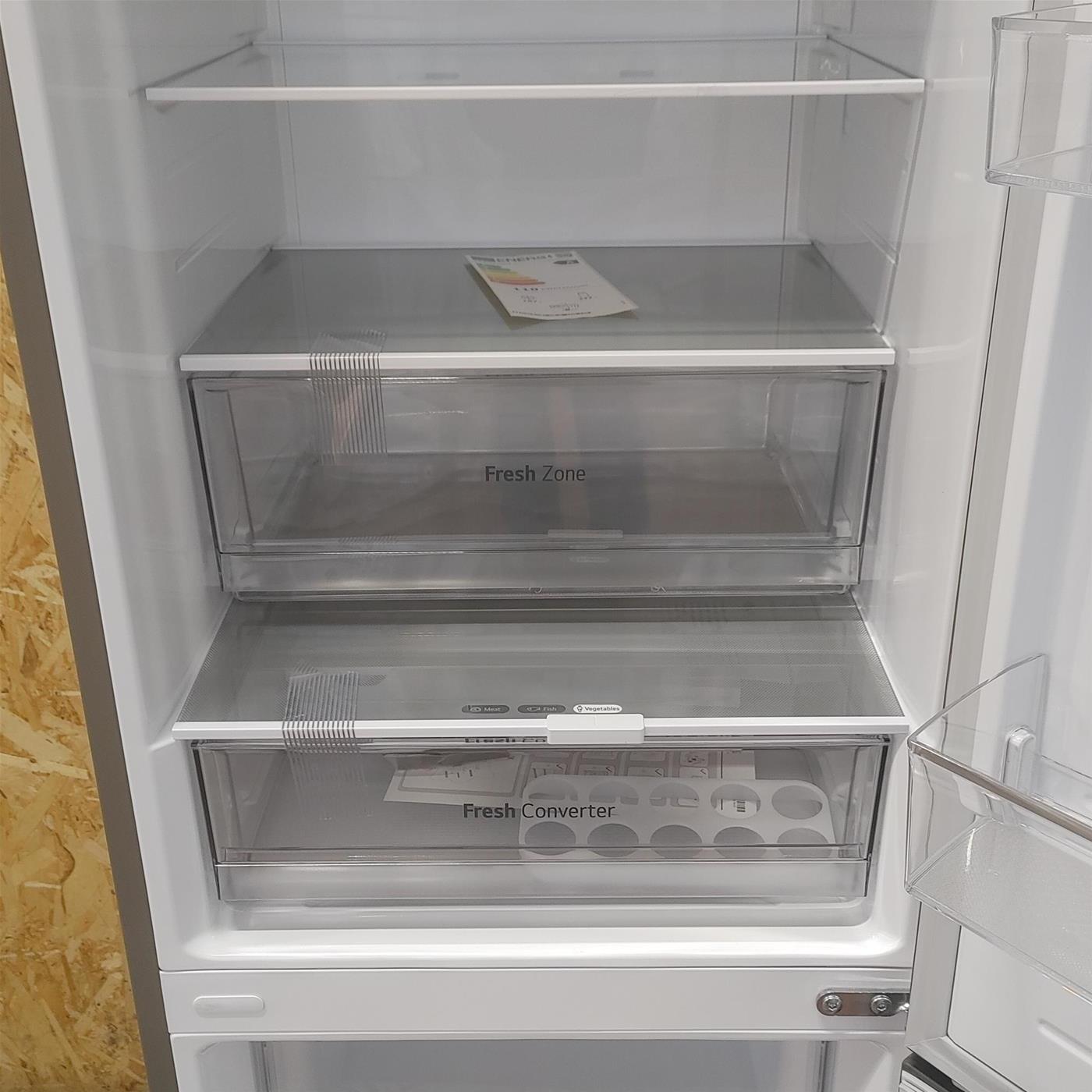 LG GBP62PZNAC Frigorifero combinato, Classe A, 384L, Fresh Converter, No frost, Inox