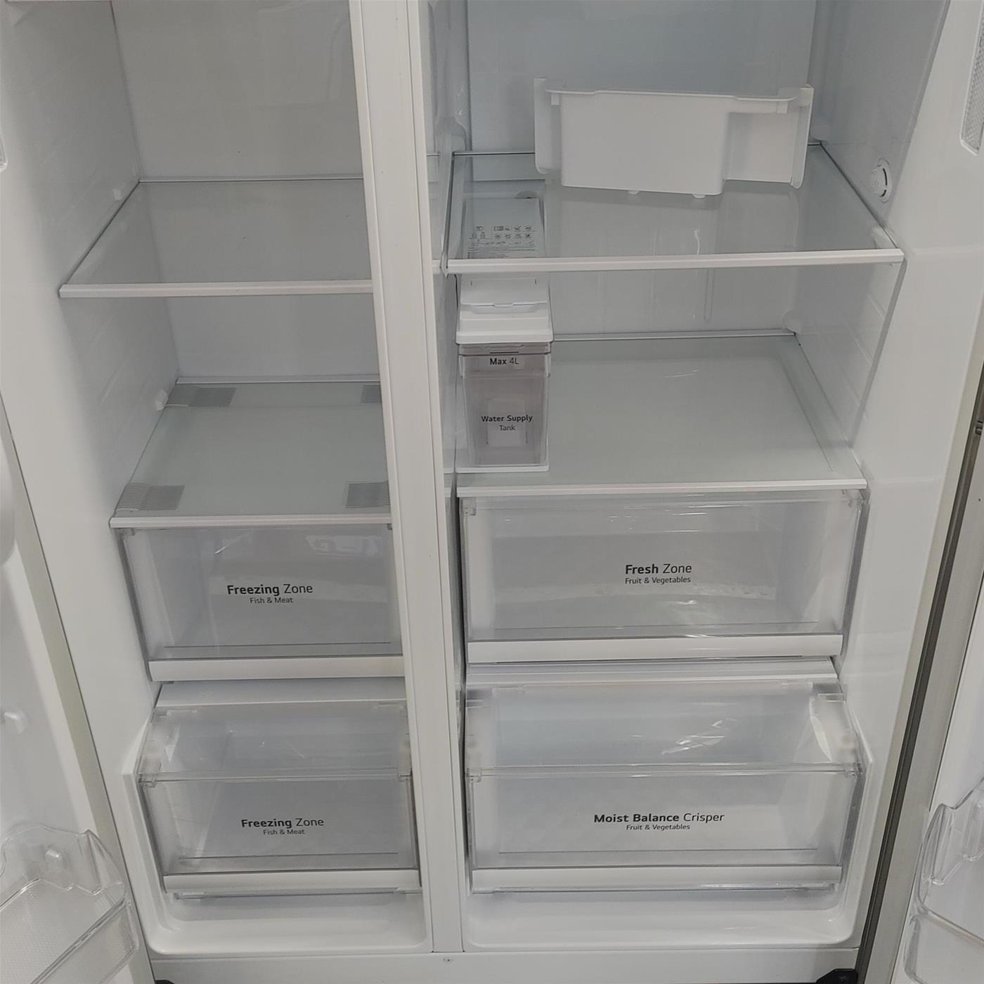 LG GSL481PZXZ frigorifero side-by-side Libera installazione 601 L F Acciaio inox