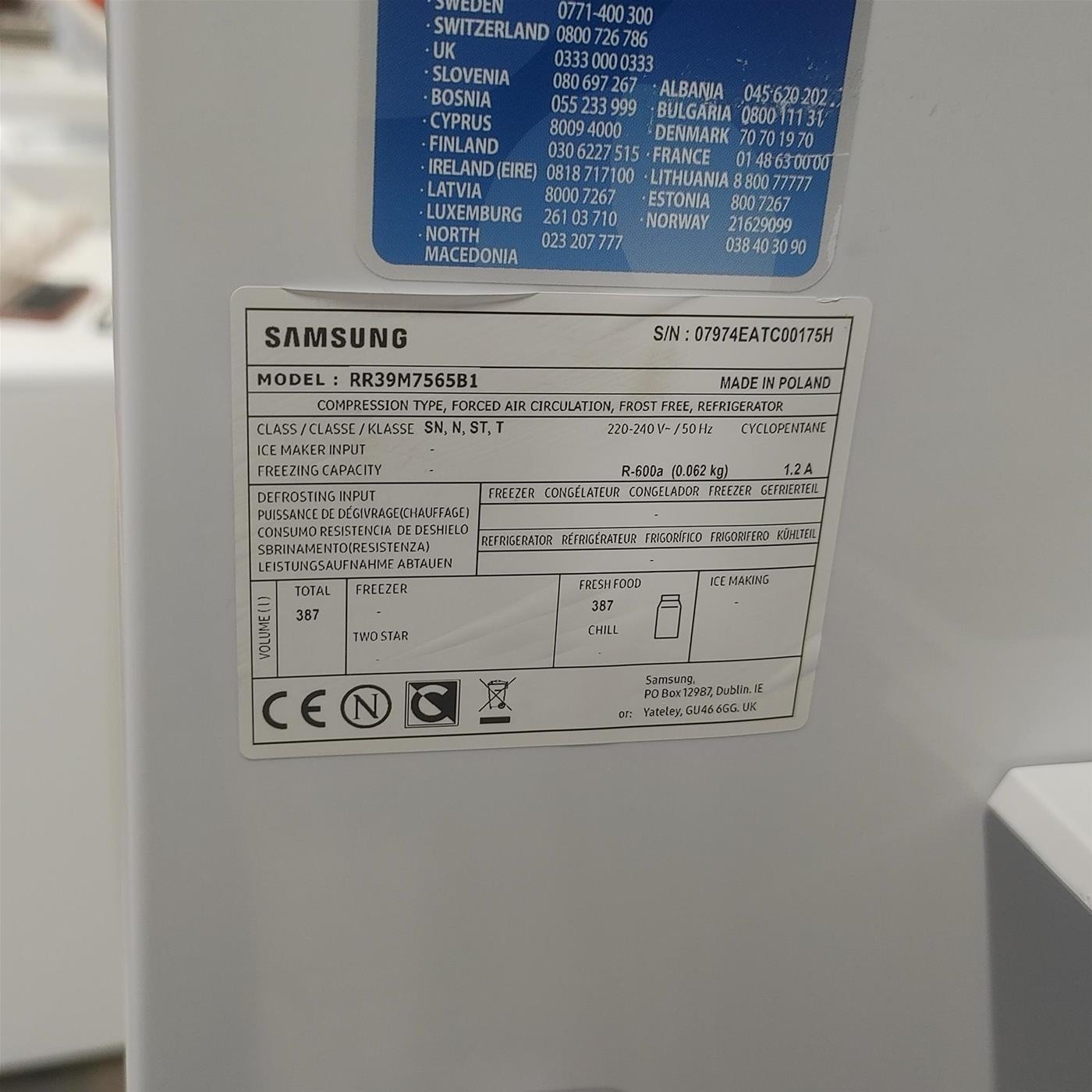 Frigorifero Samsung RB34A6B1DS9 390 L
