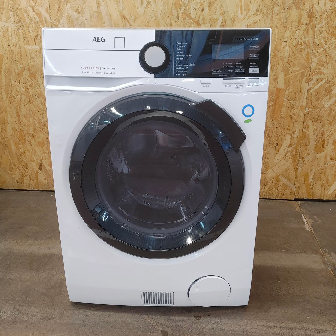 Lavasciuga AEG L9WEE961P Libera installazione Caricamento frontale Nero, Grigio, Bianco