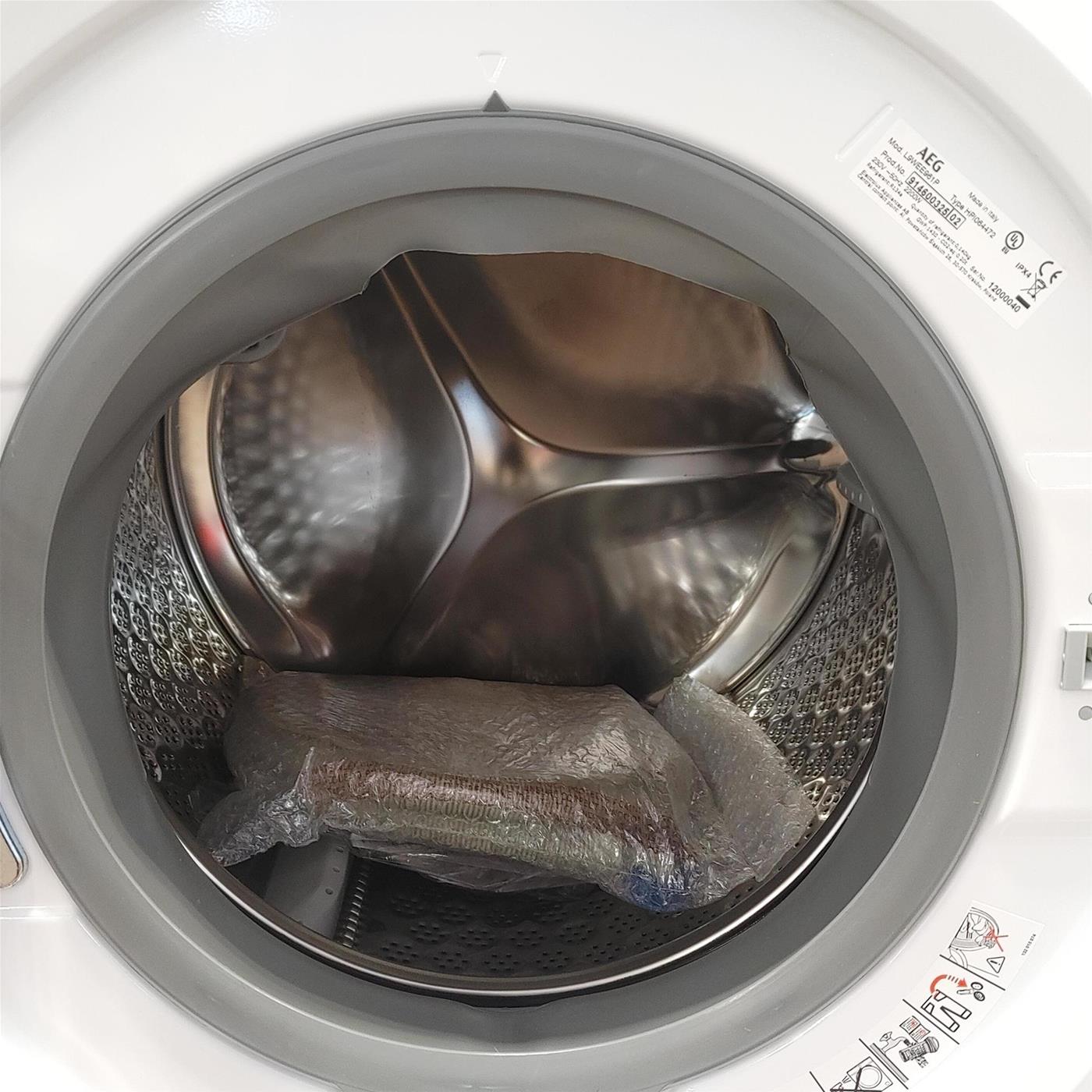 Lavasciuga AEG L9WEE961P Libera installazione Caricamento frontale Nero, Grigio, Bianco