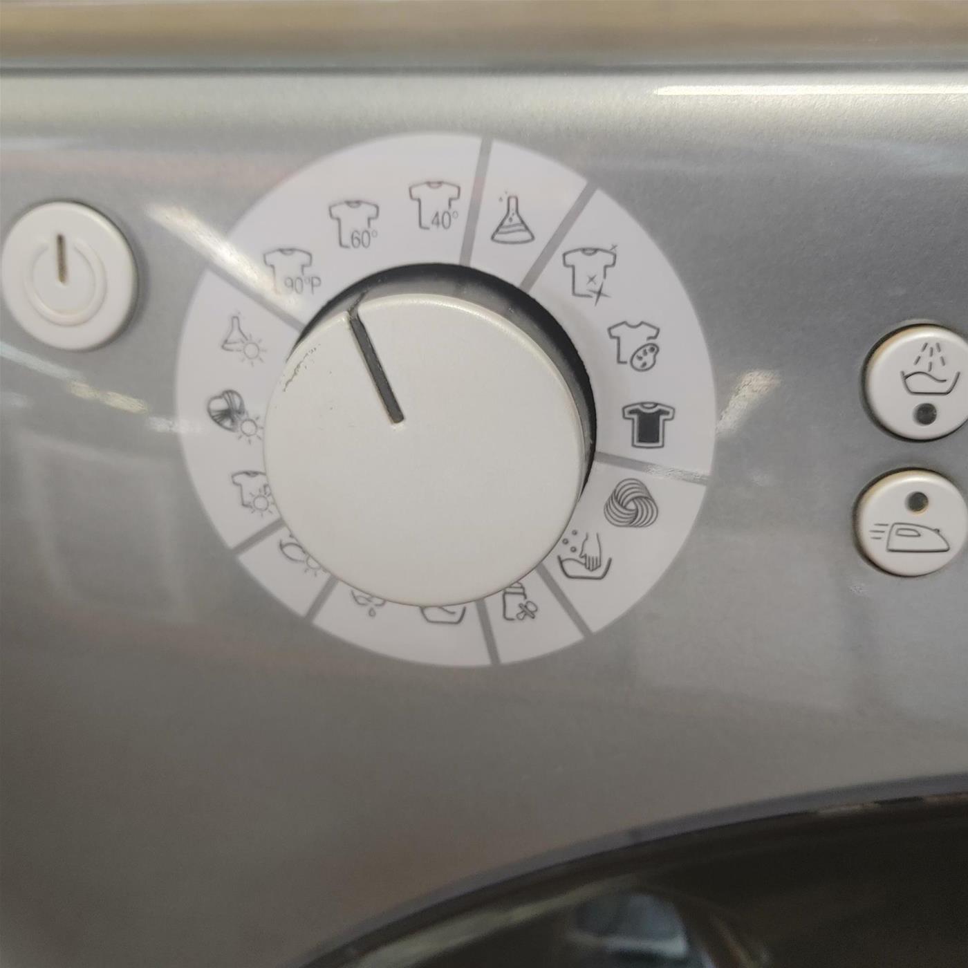 Hotpoint AQD970F 69 lavatrice asciugatrice Libera installazione Carica frontale Argento, Bianco
