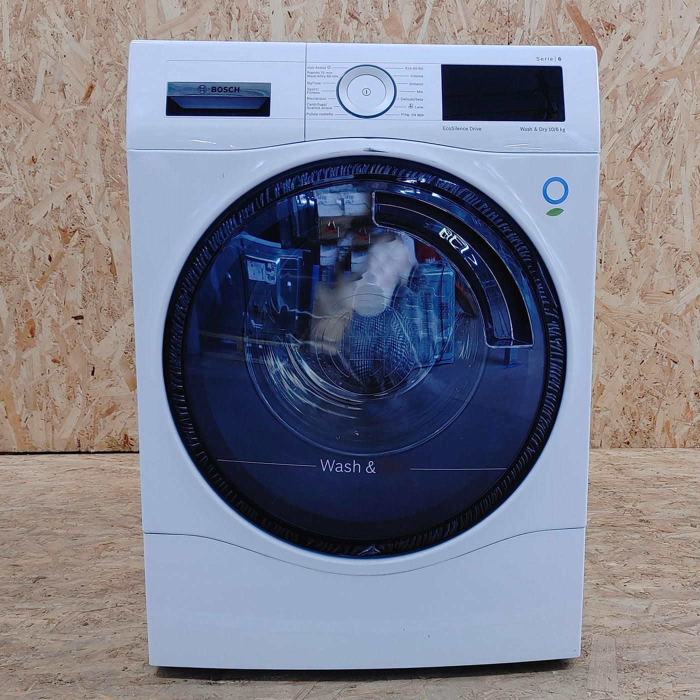Bosch Serie 6 WDU8H540IT lavasciuga Libera installazione Caricamento frontale Bianco E