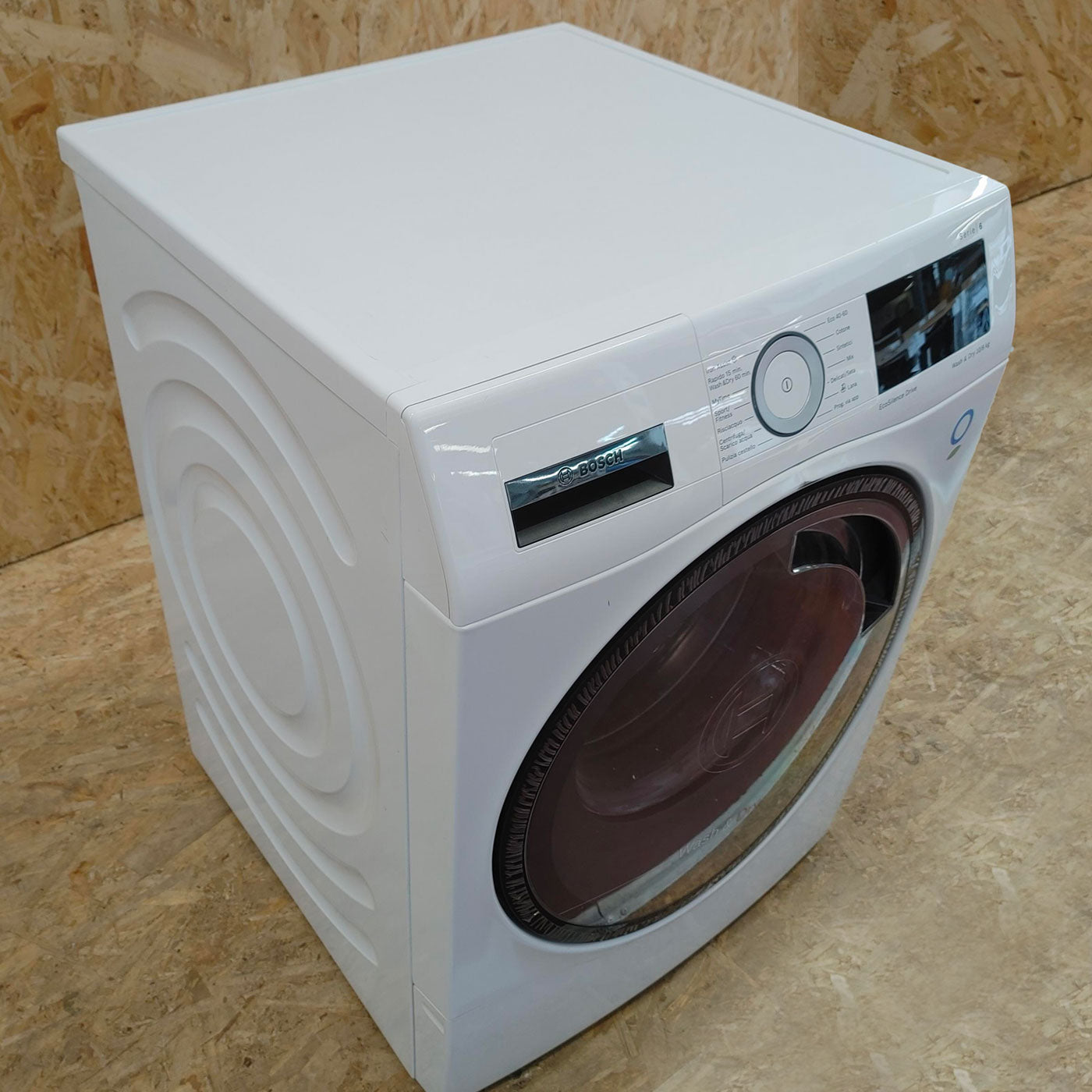 Bosch Serie 6 WDU8H540IT lavasciuga Libera installazione Caricamento frontale Bianco E