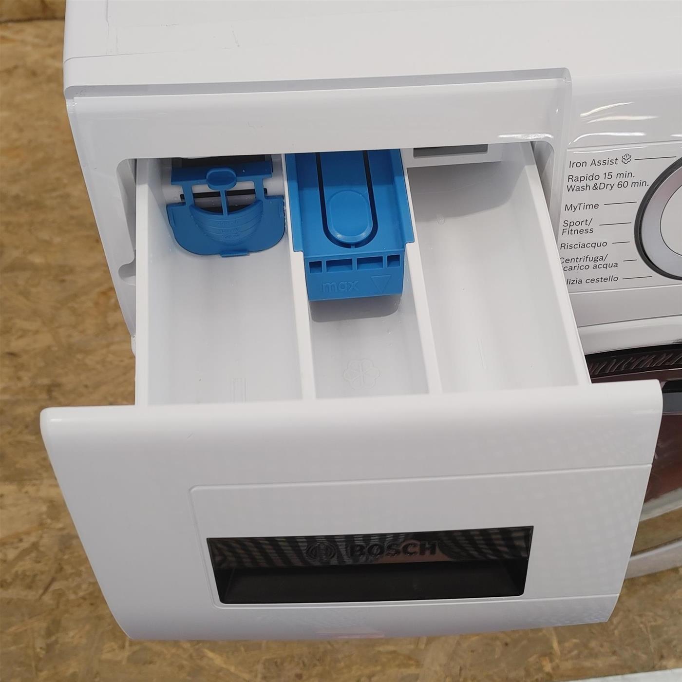 Bosch Serie 6 WDU8H540IT lavasciuga Libera installazione Caricamento frontale Bianco E