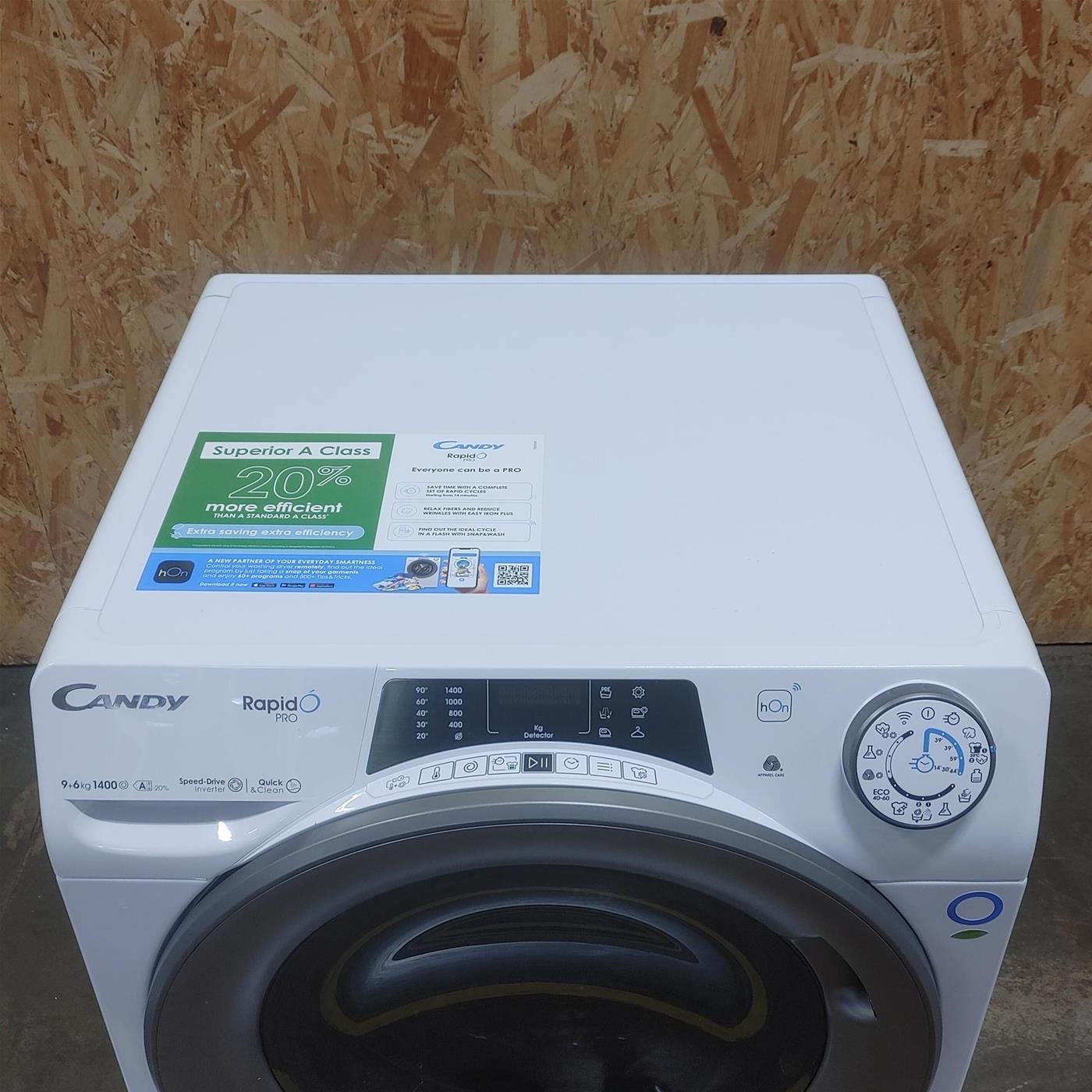 Lavasciuga Candy RapidÓ PRO RPW 4966BWR8-S 6/9 Kg