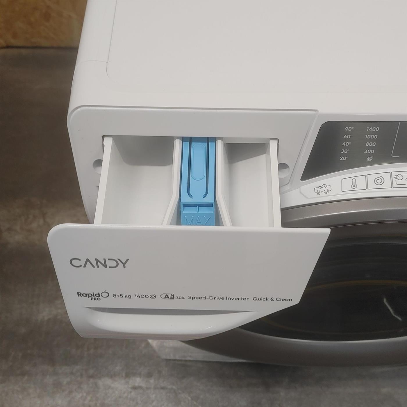 Lavasciuga Candy RapidÓ PRO RPW4856BWMR9/1-S 8/5 Kg