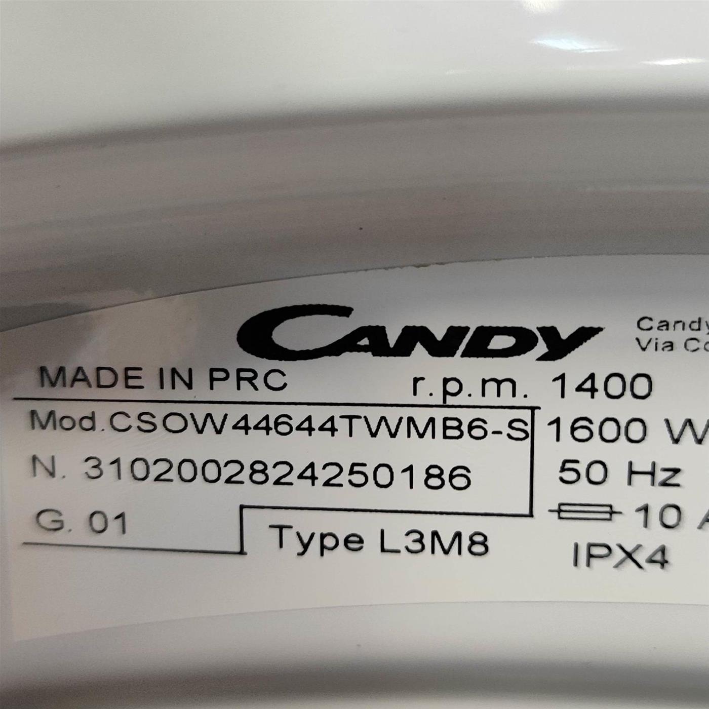 Lavasciuga Slim Candy Smart Pro CSOW44644TWMB6-S Classe A Inverter Wi-Fi 6/4 Kg