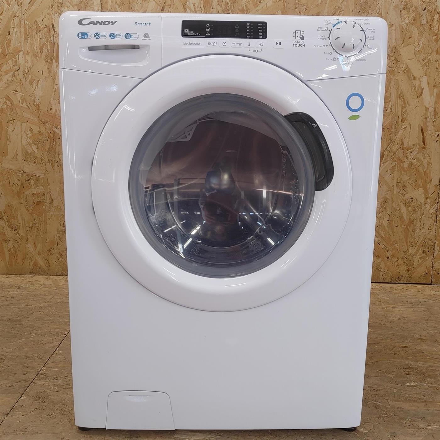 Lavasciuga Candy Smart CSWS4852DE/1-11 Libera Installazione Caricamento Frontale Bianco E