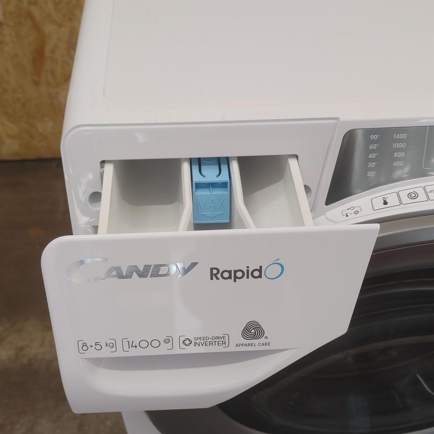 Lavasciuga Candy RapidÓ PRO RPW4966BWMR/1-S, Classe D