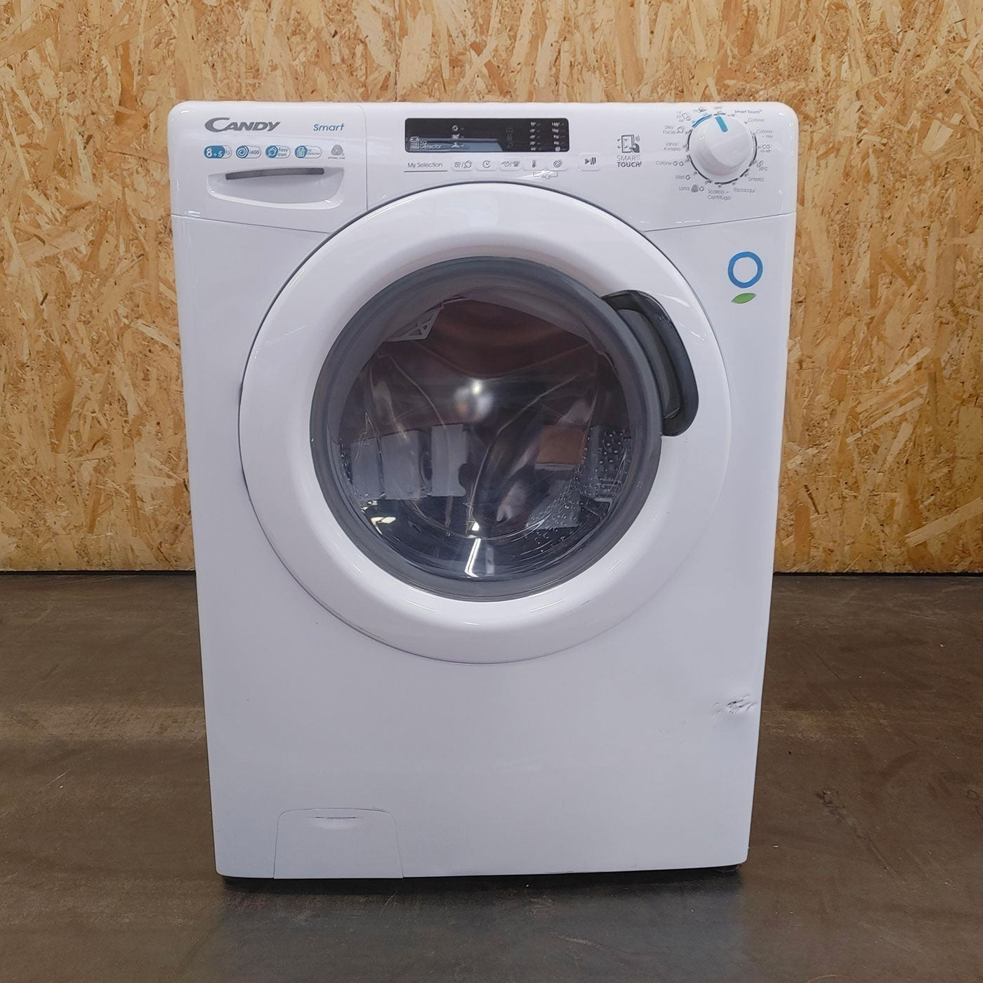 Lavasciuga Candy Smart CSWS4852DE/1-11 Libera Installazione Caricamento Frontale Bianco E