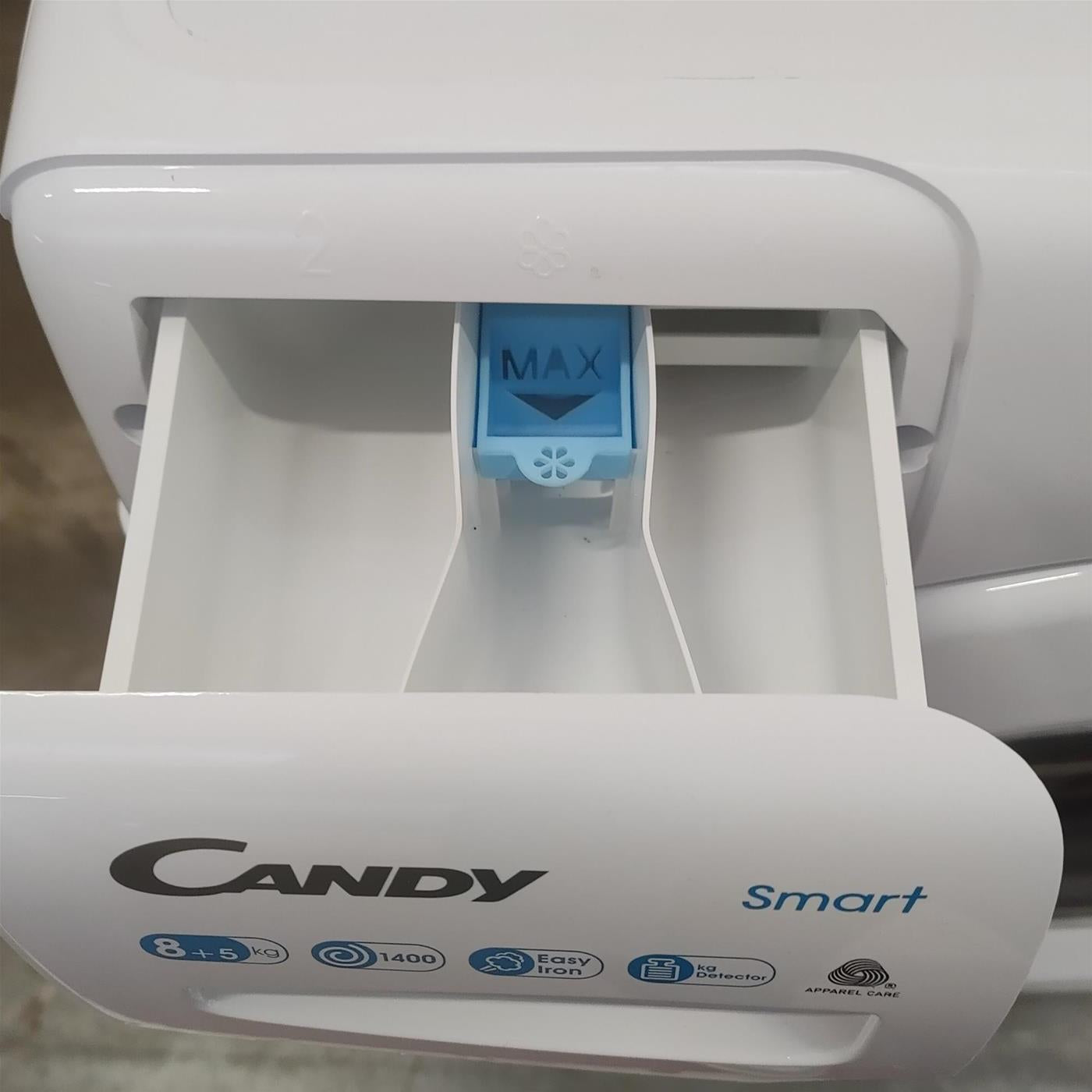 Lavasciuga Candy Smart CSWS4852DE/1-11 Libera Installazione Caricamento Frontale Bianco E