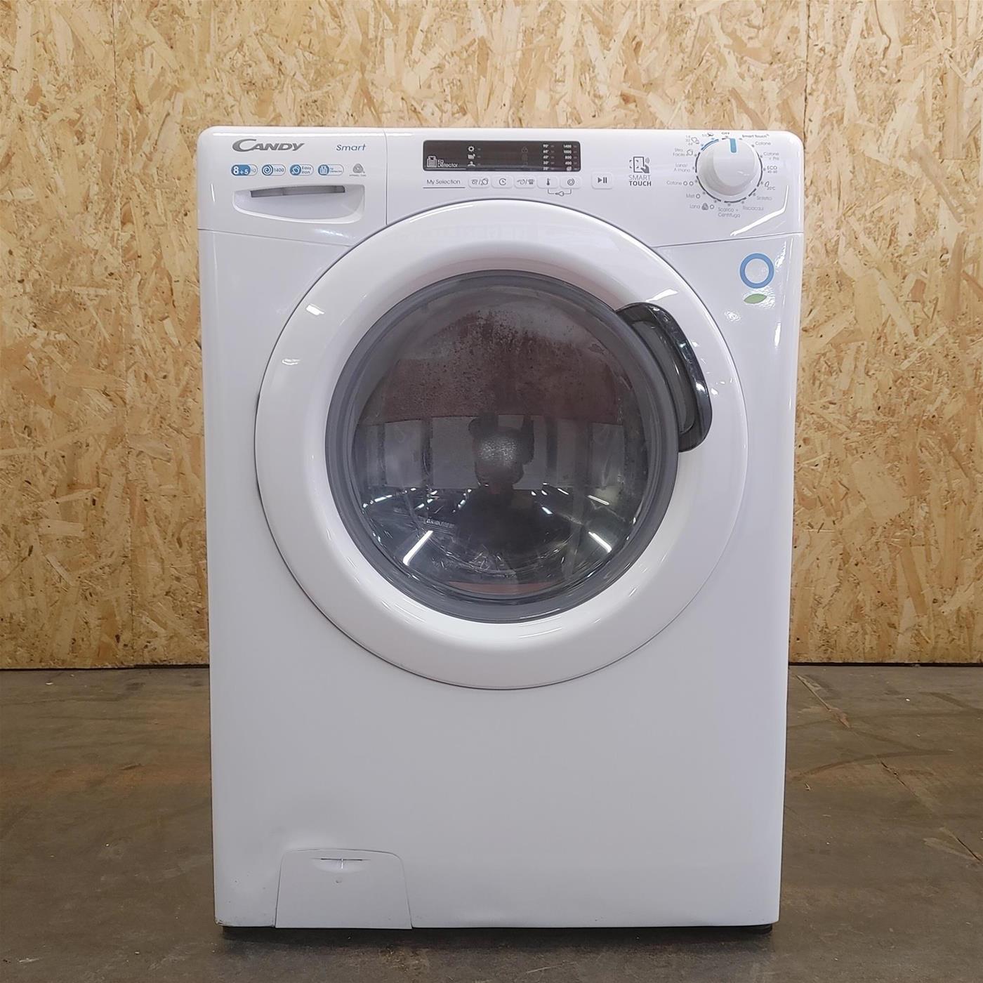 Candy Smart CSWS 4852DE/1-11 lavasciuga Libera installazione Caricamento frontale Bianco E