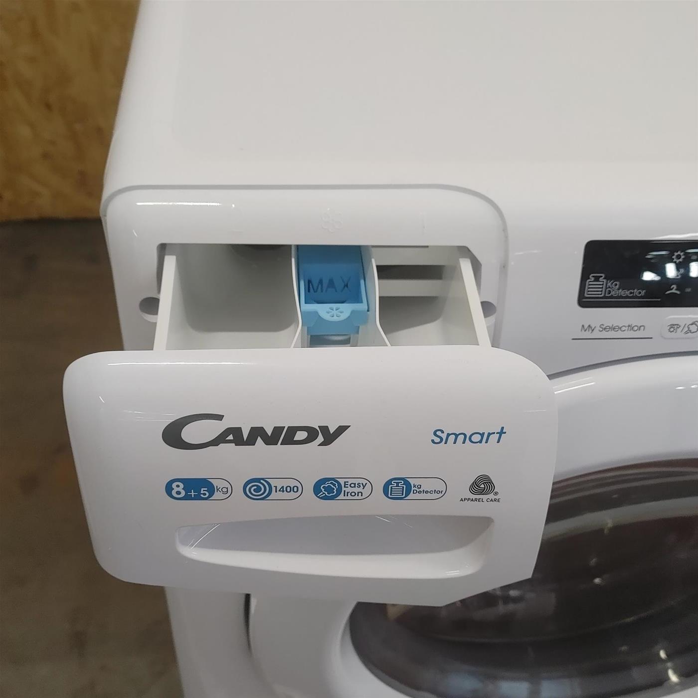 Candy Smart CSWS 4852DE/1-11 lavasciuga Libera installazione Caricamento frontale Bianco E