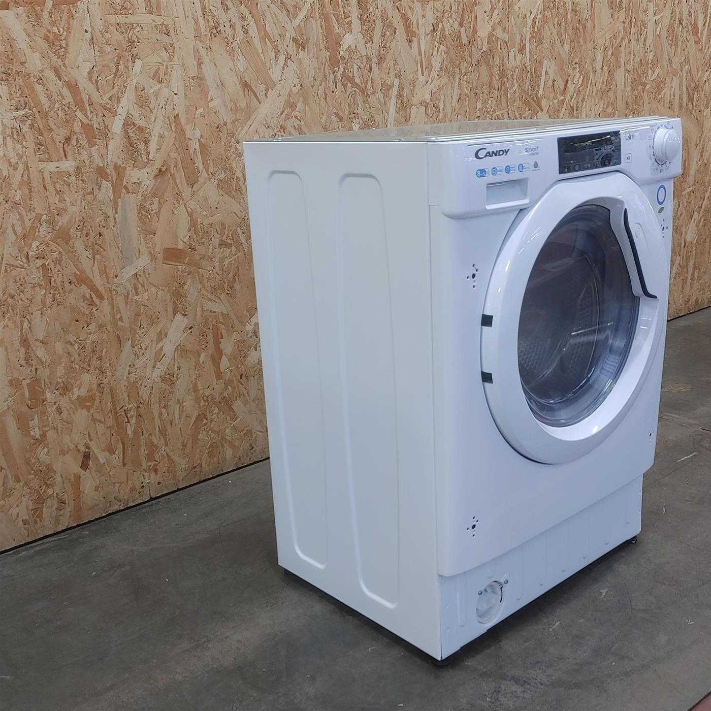 Candy Smart Inverter CBDO485TWME/1-S lavasciuga Da incasso Caricamento frontale Bianco D