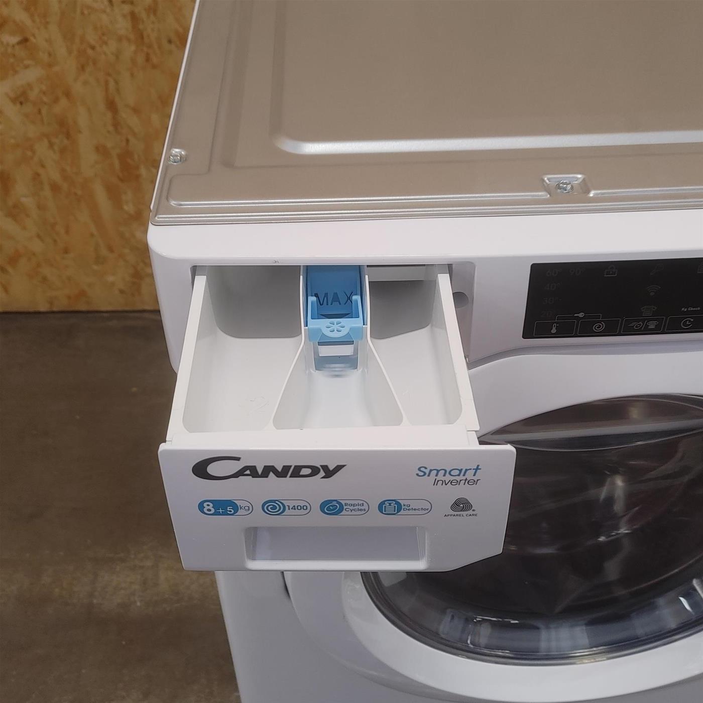 Candy Smart Inverter CBDO485TWME/1-S lavasciuga Da incasso Caricamento frontale Bianco D