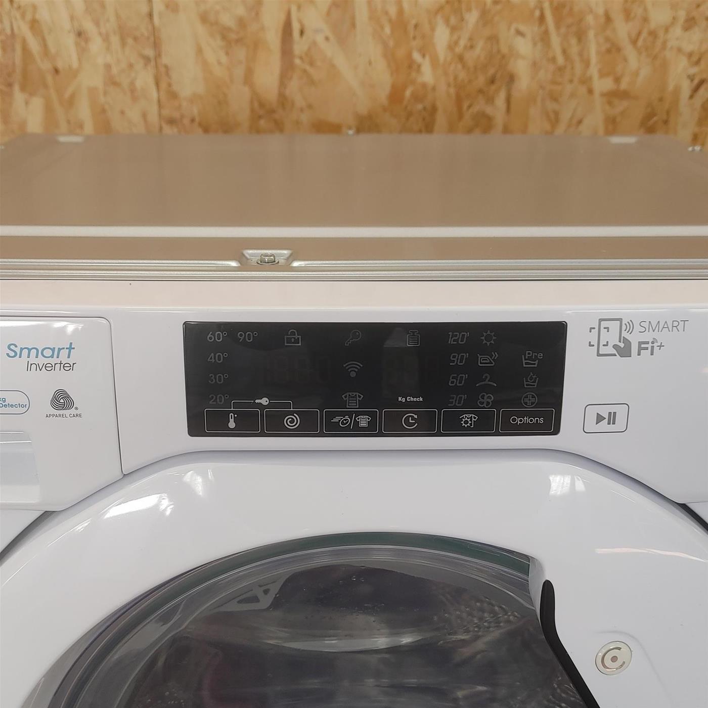 Candy Smart Inverter CBDO485TWME/1-S lavasciuga Da incasso Caricamento frontale Bianco D