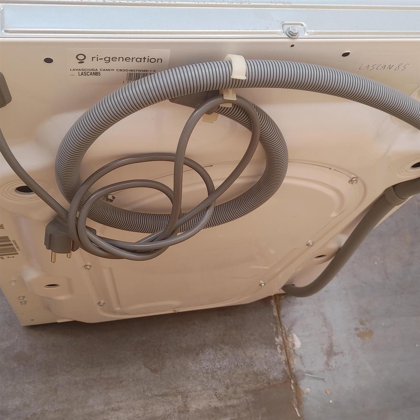 Candy Smart Inverter CBDO485TWME/1-S lavasciuga Da incasso Caricamento frontale Bianco D