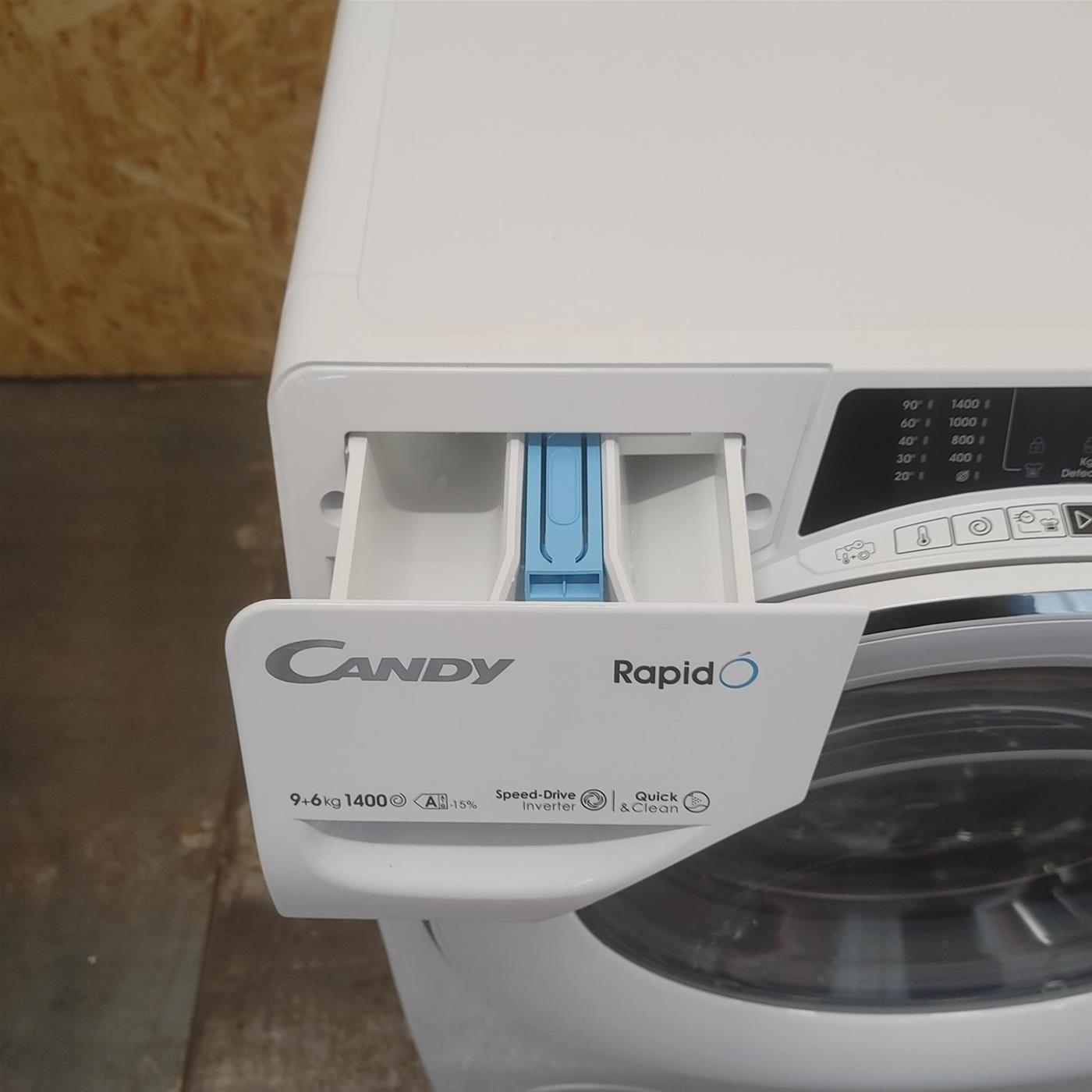 Candy RapidÓ ROW 4966DWHC\1-S Lavatrice asciugatrice Libera installazione Carica frontale Bianco