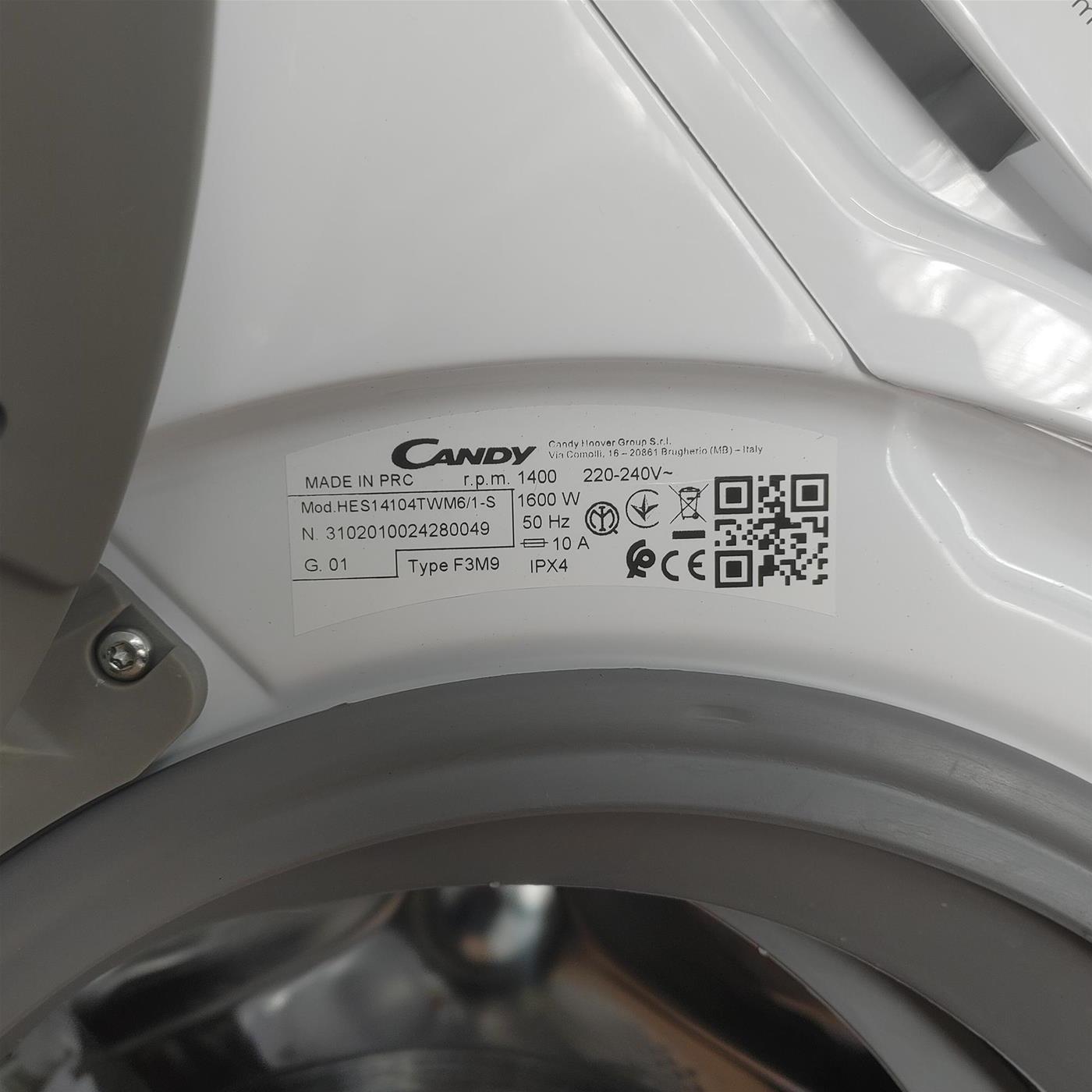 Lavatrice Candy HES14104TWM6/1-S Carica frontale 10 kg 1400 giri Bianco