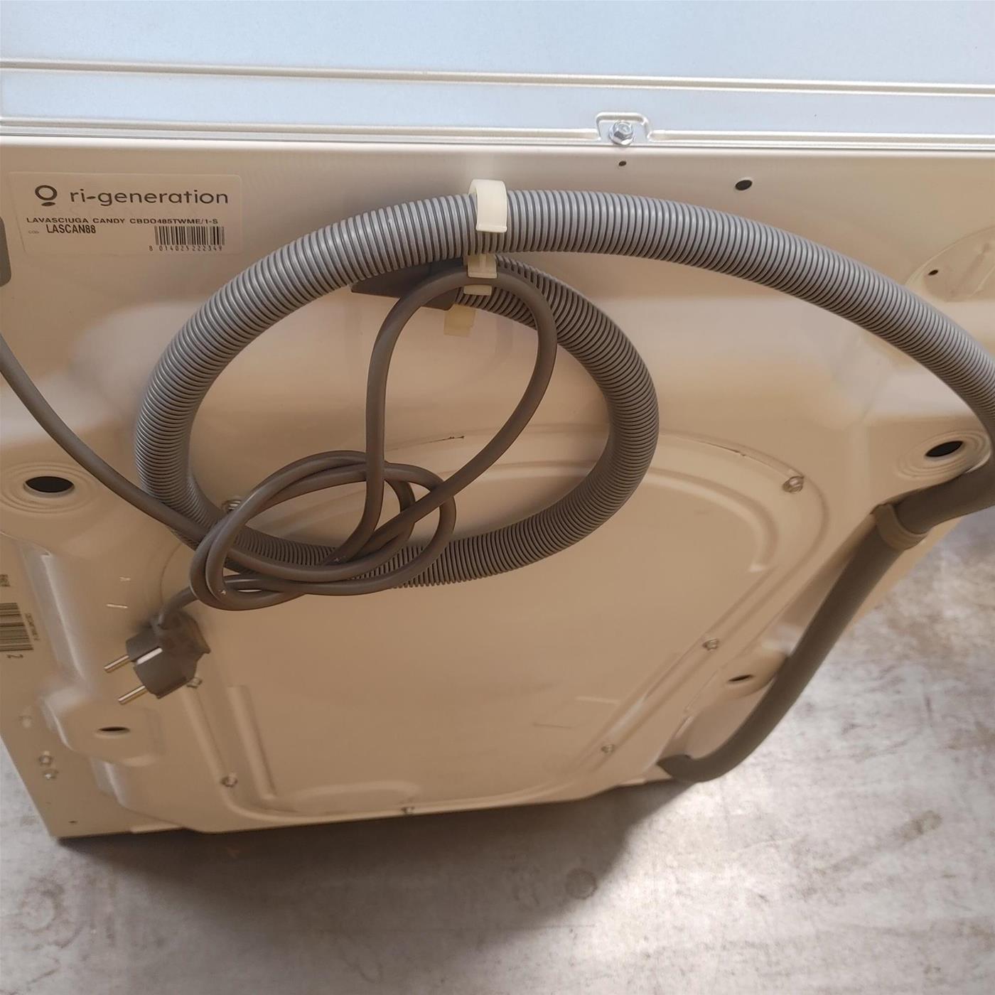 Candy Smart Inverter CBDO485TWME/1-S lavasciuga Da incasso Caricamento frontale Bianco D